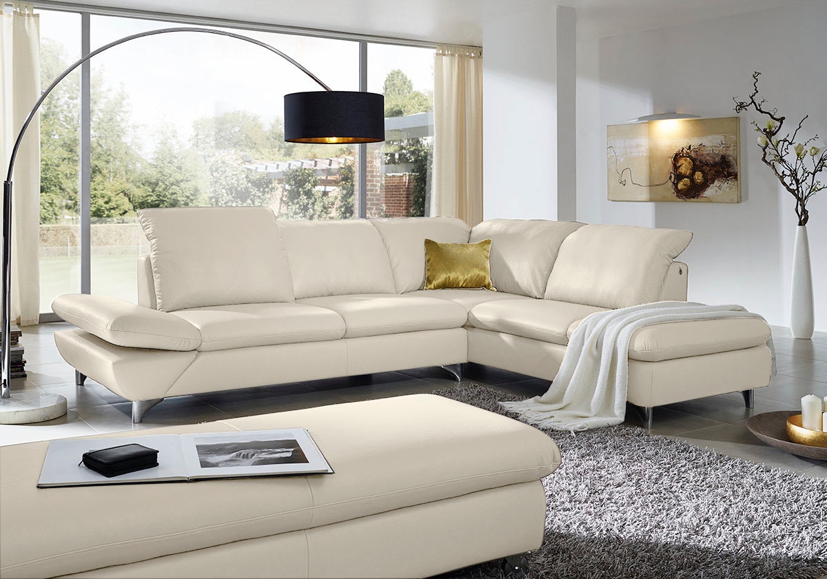 W.SCHILLIG Ecksofa »taoo, elegant und zeitlos, bequem, L-Form«, mit Sitziefenverstellung & Kopfteilverstellung
