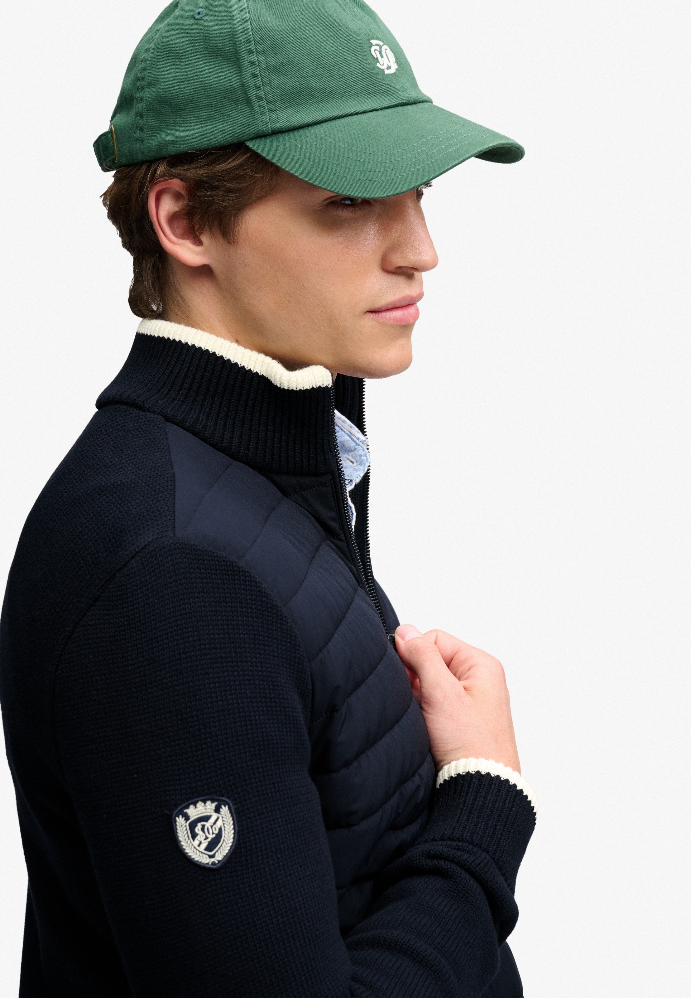 Superdry Blouson »STRAIGHT BAFFLE HYBRID JKT« Kunstfaser, slim fit