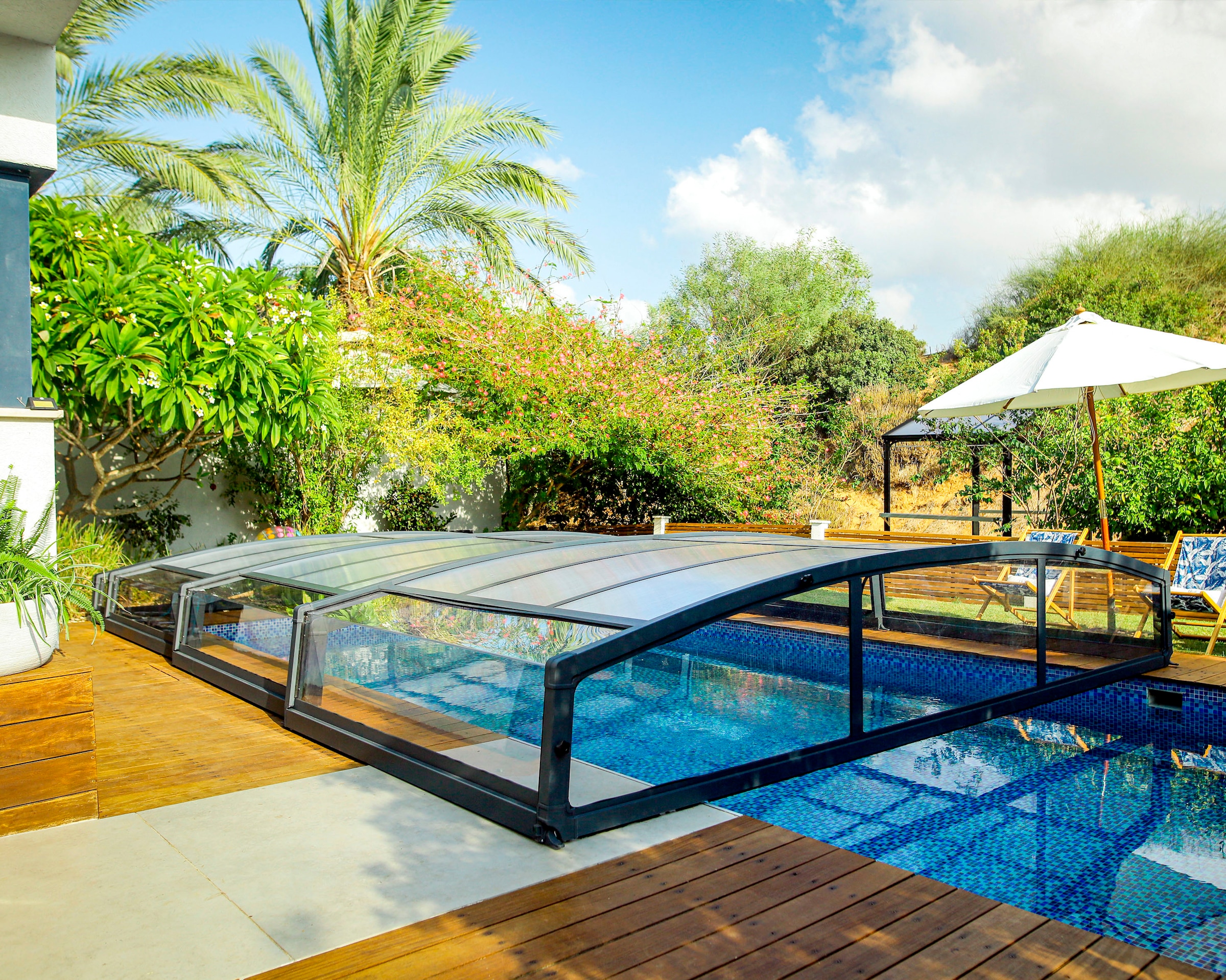 Palram - Canopia Poolverdeck »Palram - Canopia Poolüberdachung Majorca« für rechteckige Pools bis zu 8 x 4 m geeignet