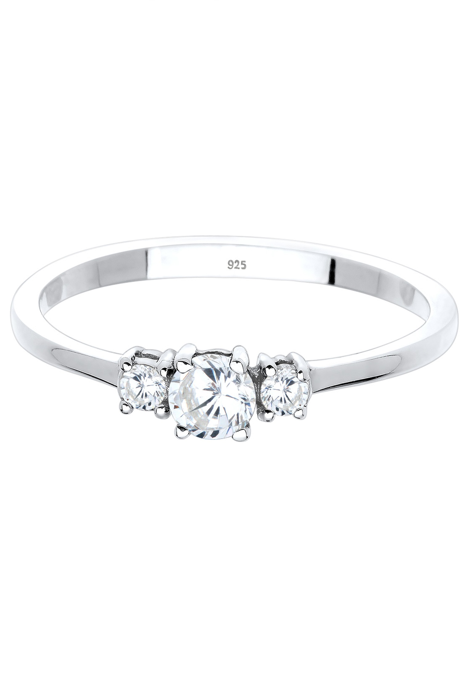 Elli Fingerring »Verlobungsring Zirkonia 925 Silber«