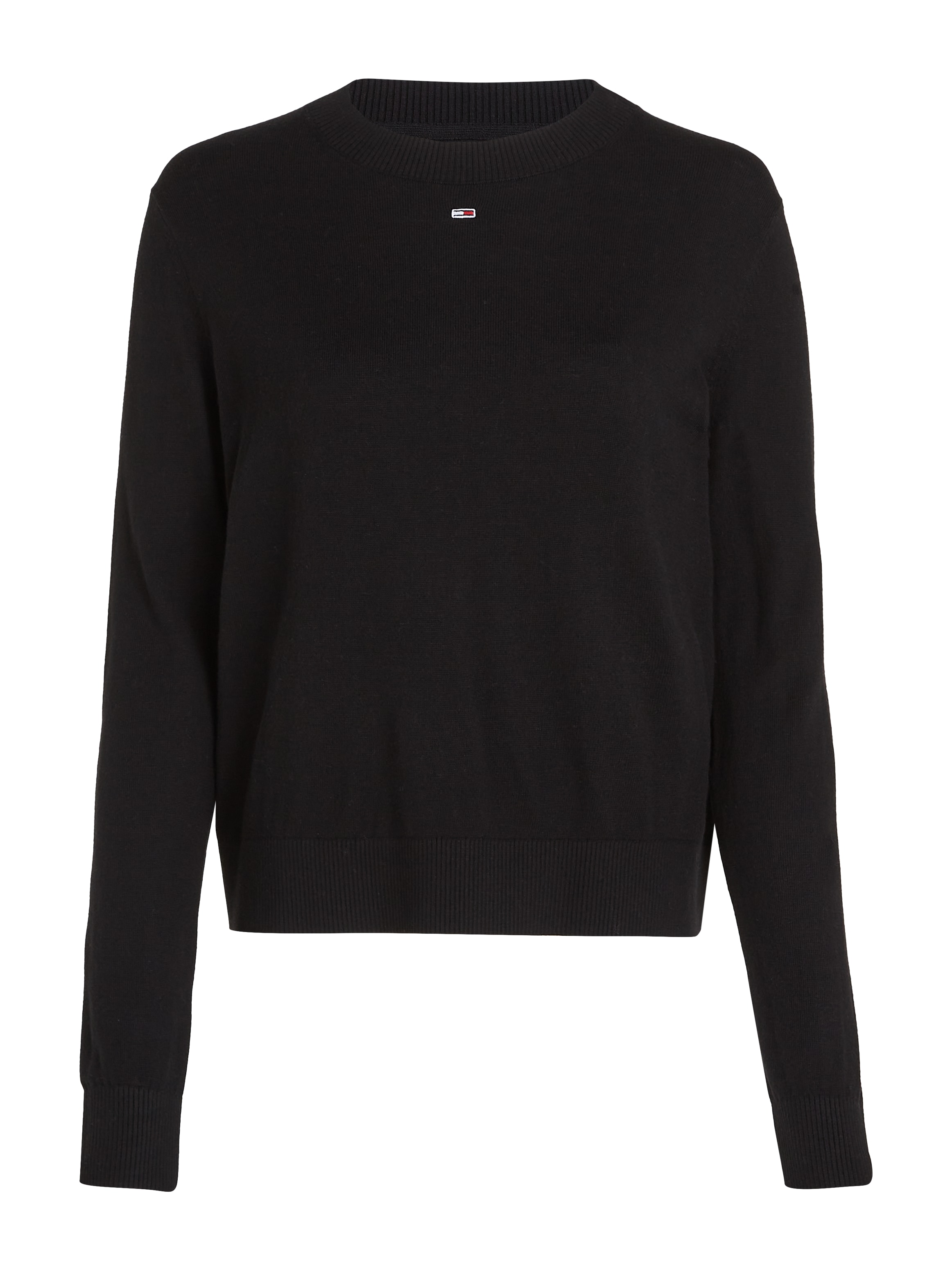 Tommy Jeans Strickpullover »TJW ESSENTIAL CREW NECK SWEATER«, mit Logostickerei