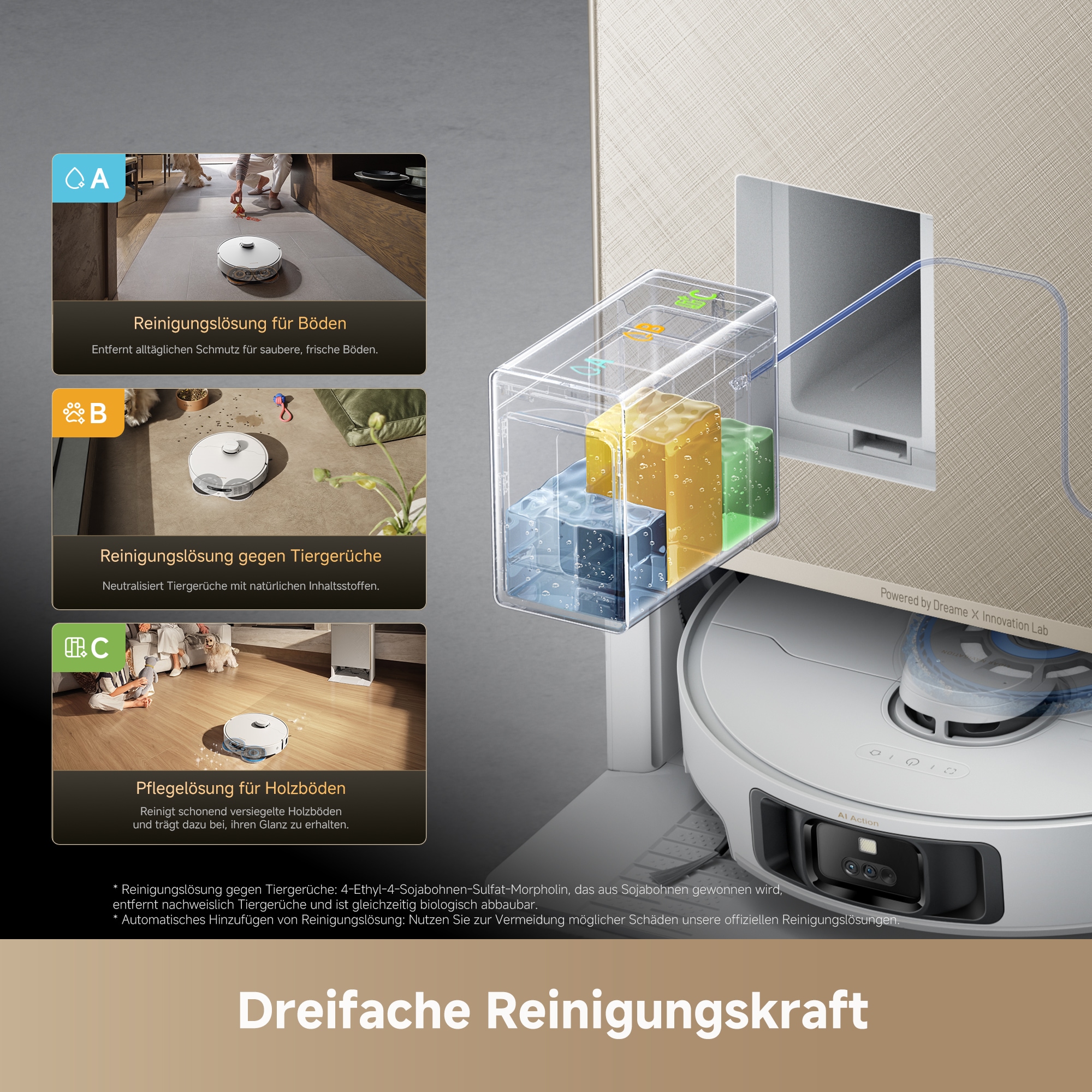 Dreame Saugroboter »Matrix10 Pro« Basisstation, App-Steuerung