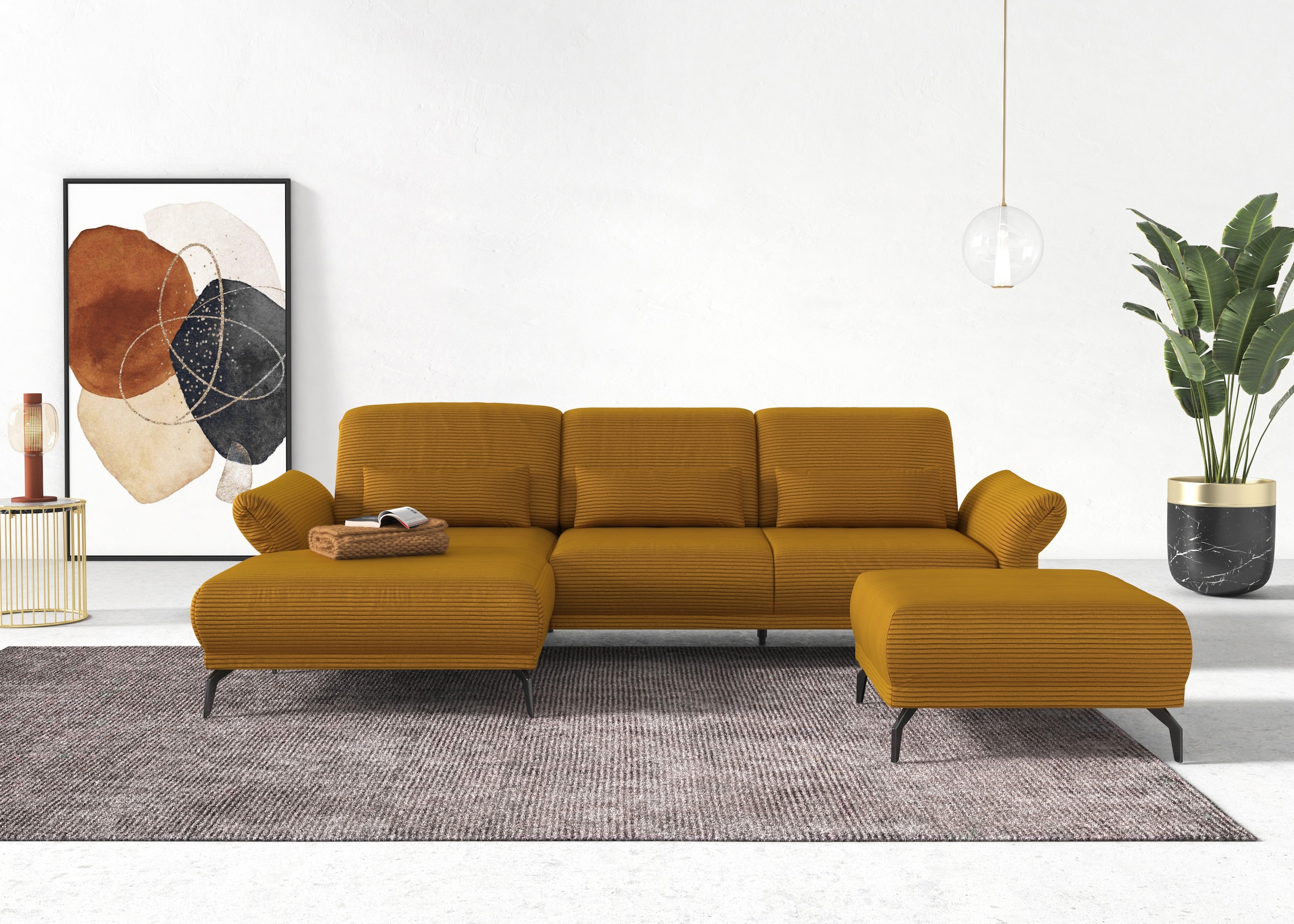 INOSIGN Ecksofa »Coco L-Form« Sitztiefen-, Arm- und Kopfteilverstellung, Co günstig online kaufen