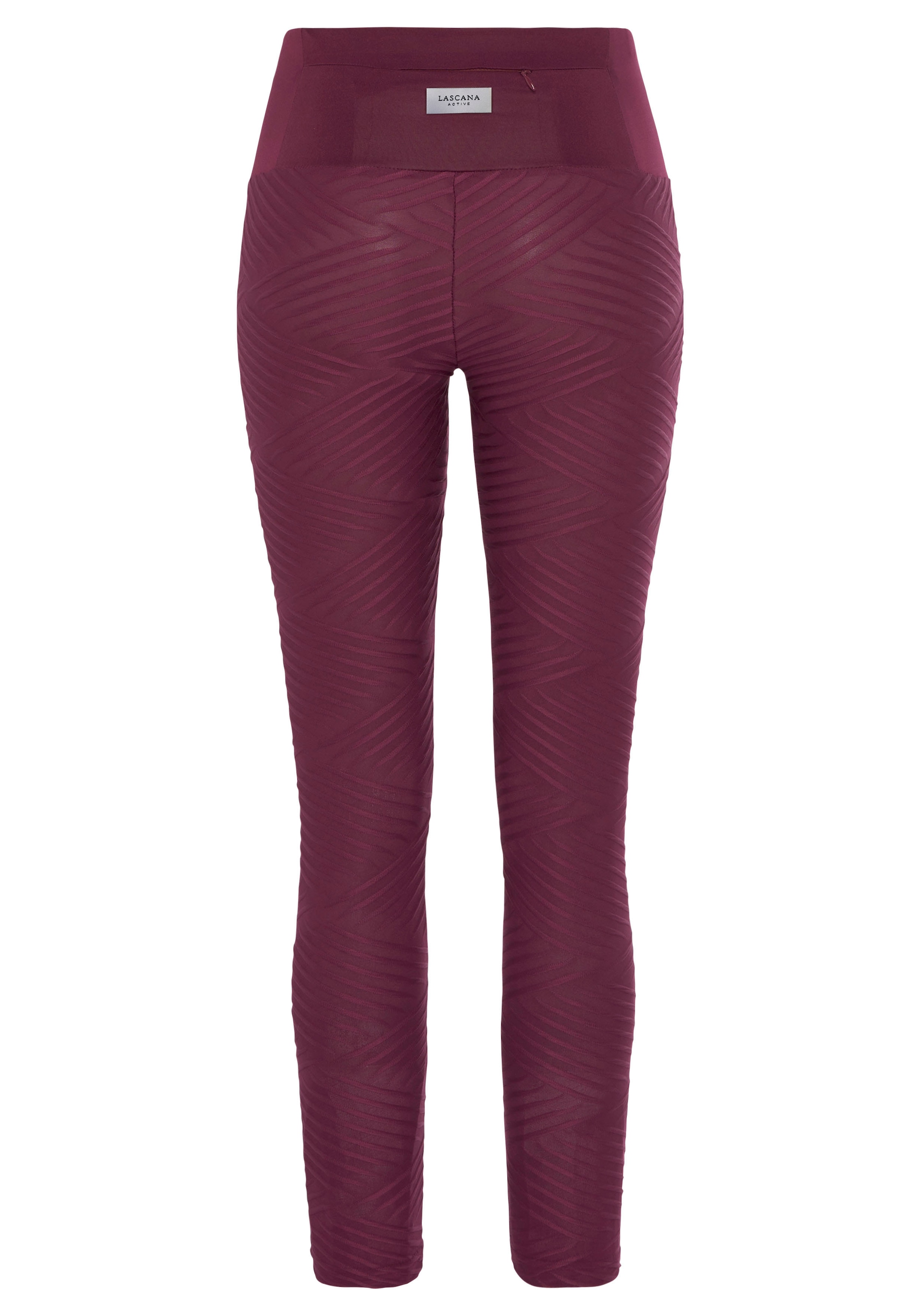 LASCANA ACTIVE Leggings »-Sportleggings«, mit 3D-Struktur, Loungewear