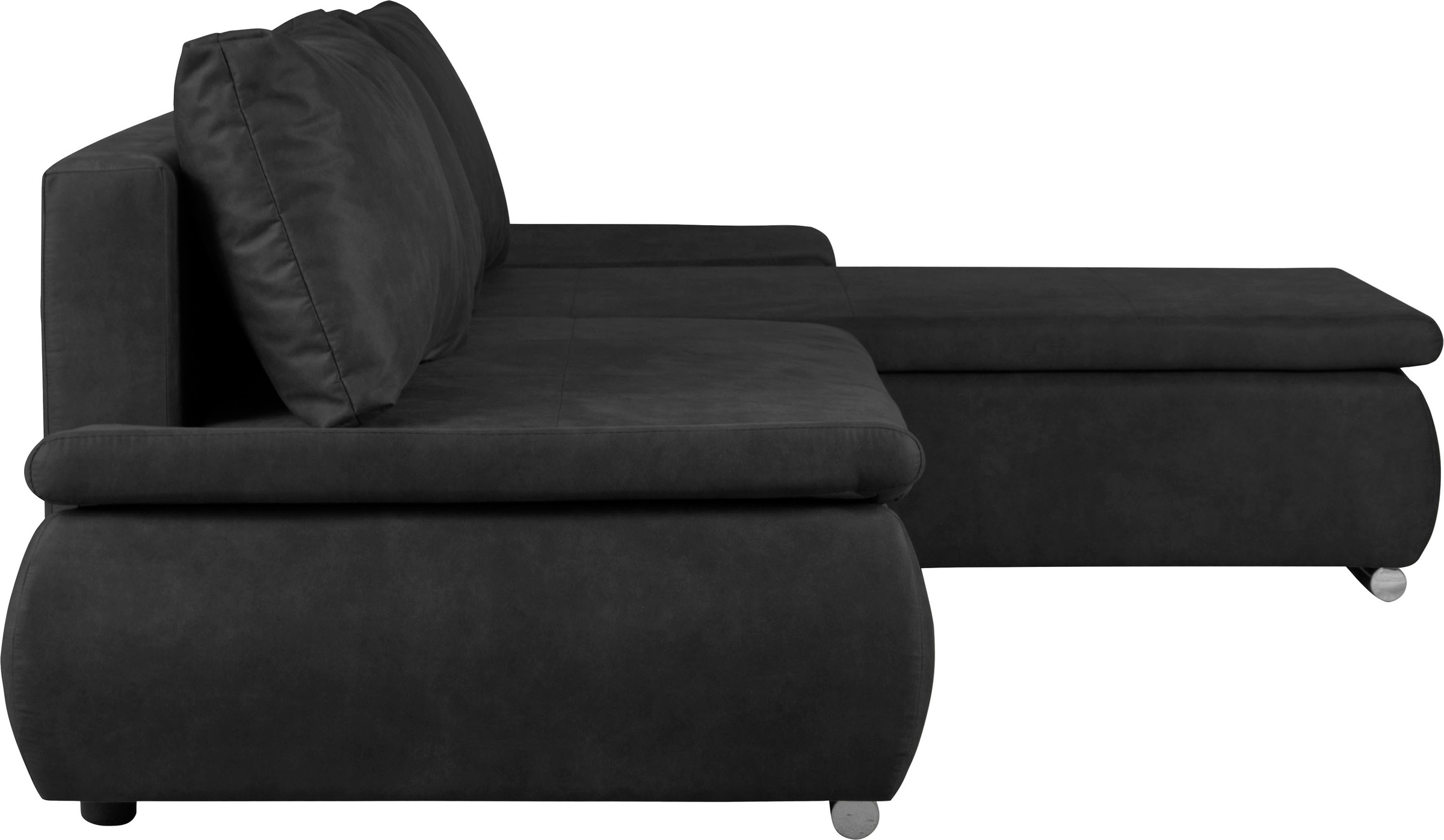 Home affaire Ecksofa »Acra L-Form«, mit Bettfunktion und Bettkasten, in Mattenoptik
