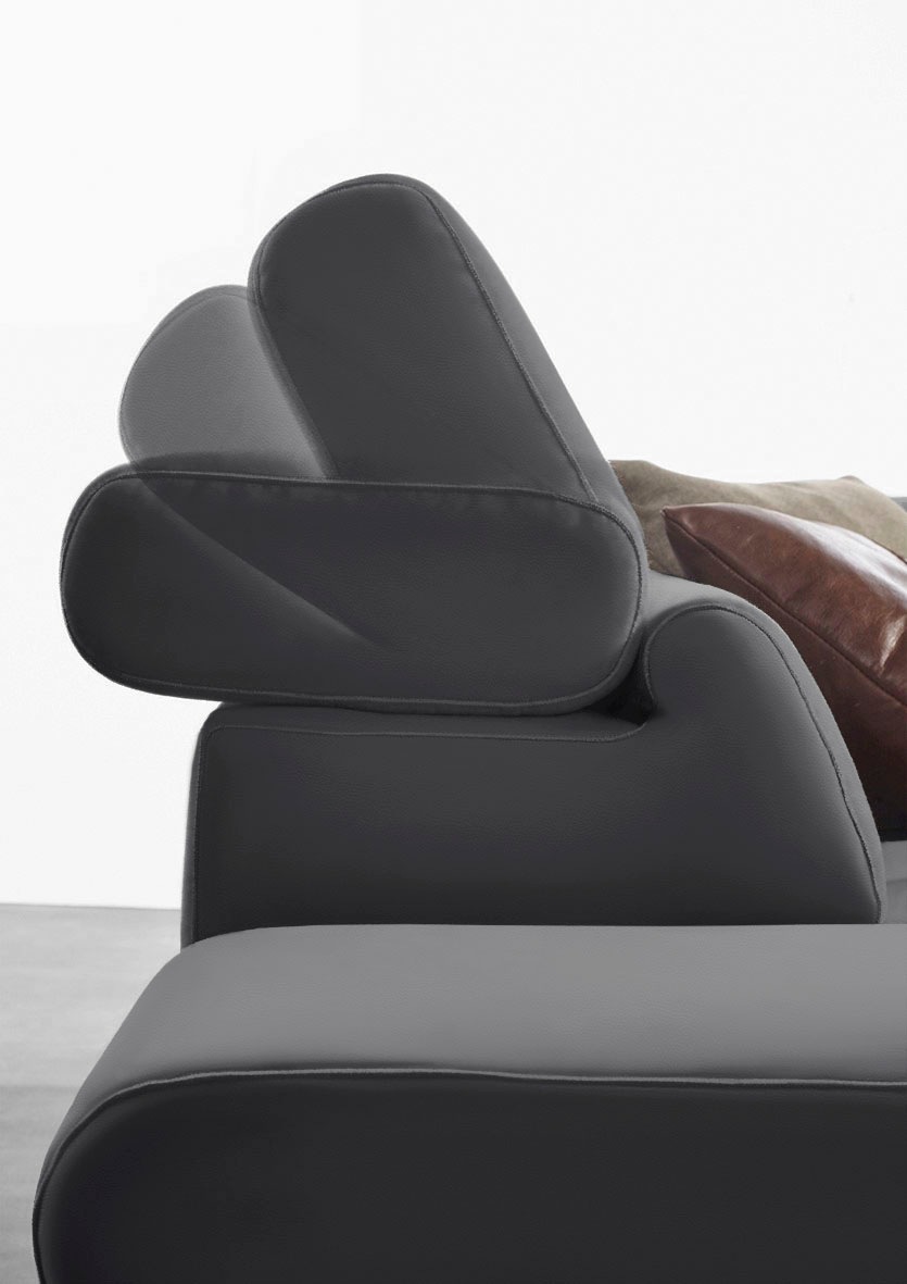 W.SCHILLIG Ecksofa »finn, toller Sitzkomfort, L-Form, hochwertige Verarbeitungsdetails«, German Design Award 2016, Fußgestell Chrom glänzend, Breite 281 cm