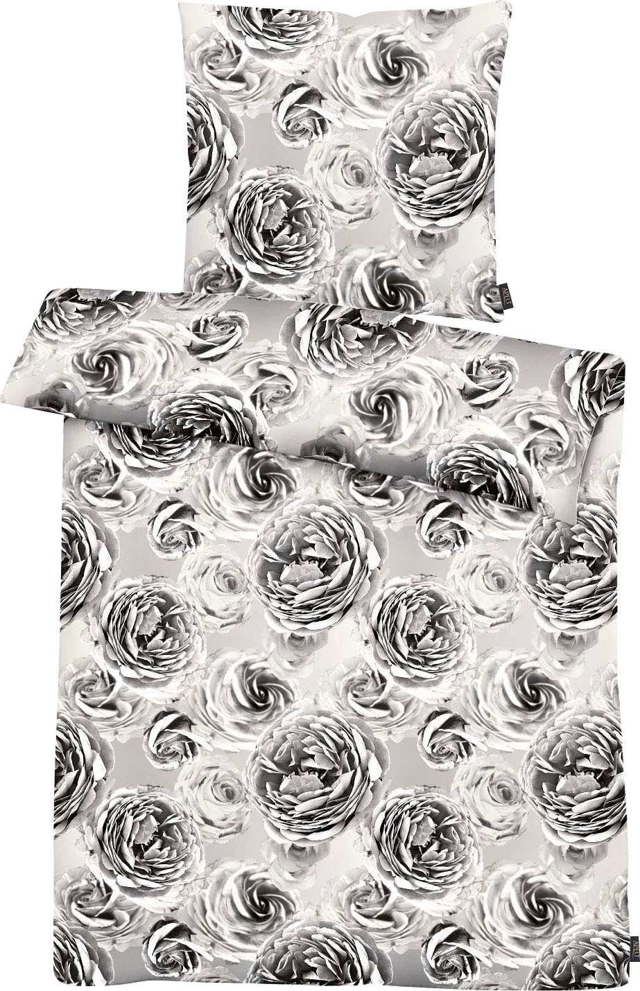 APELT Bettwäsche »Beatrice«, exklusives großformatiges Blumendesign setzt e günstig online kaufen