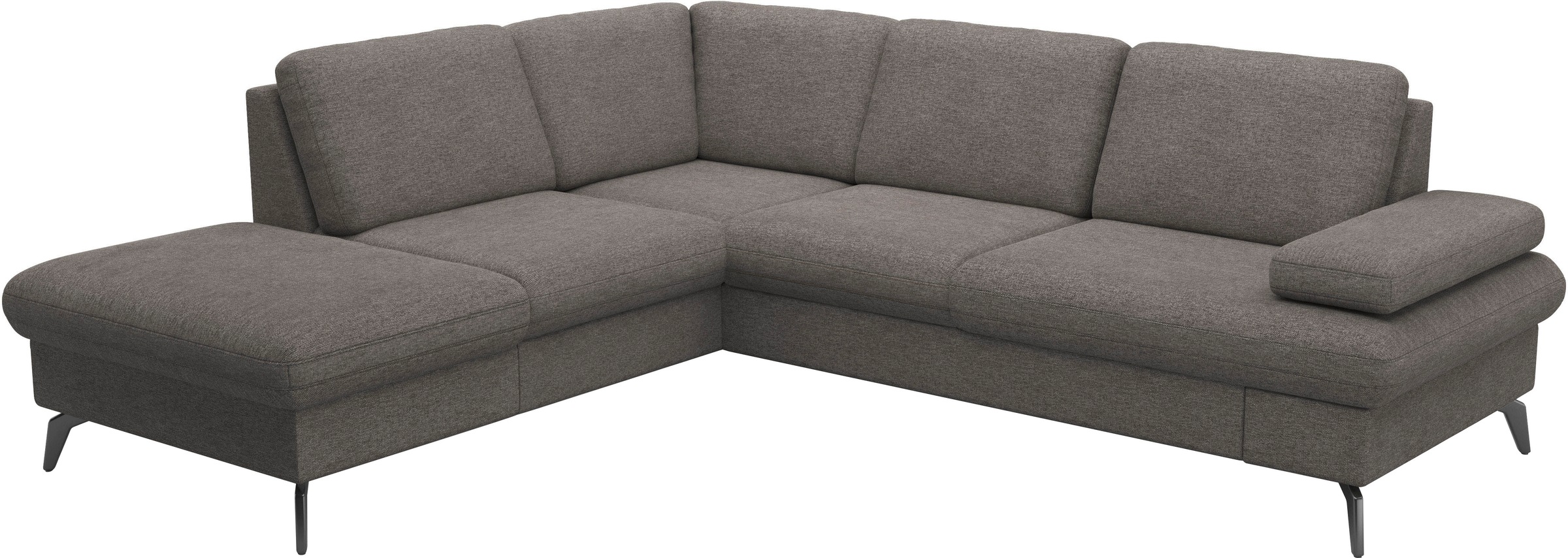 sit&more Ecksofa »Morris Jubi L-Form«, inkl. Armteilfunktion und 1 Zierkissen, wahlweise mit Bettfunktion