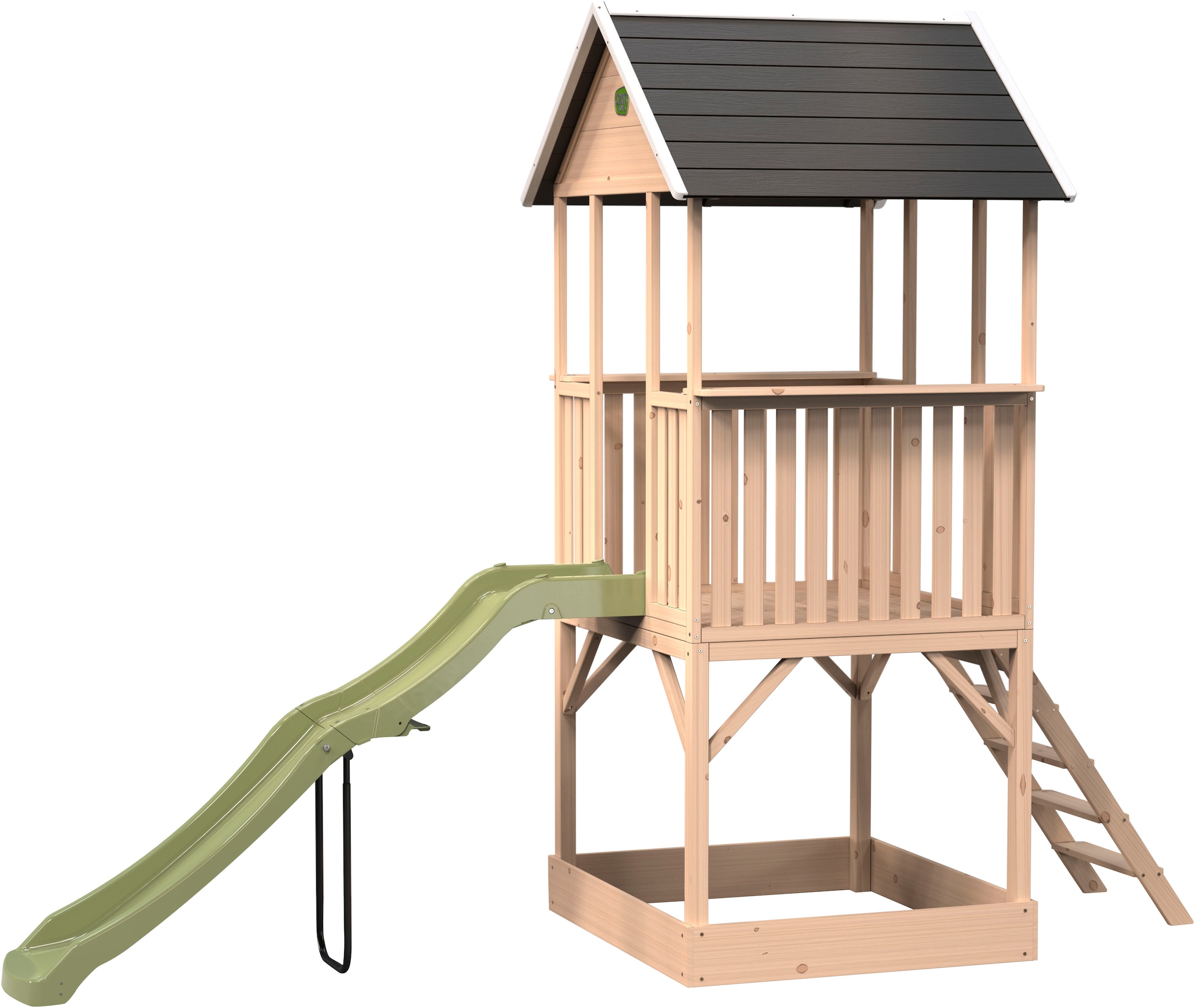 EXIT Spielhaus »Panorama 500«, FSC® - schützt Wald - weltweit; mit Rutsche und Sandkasten
