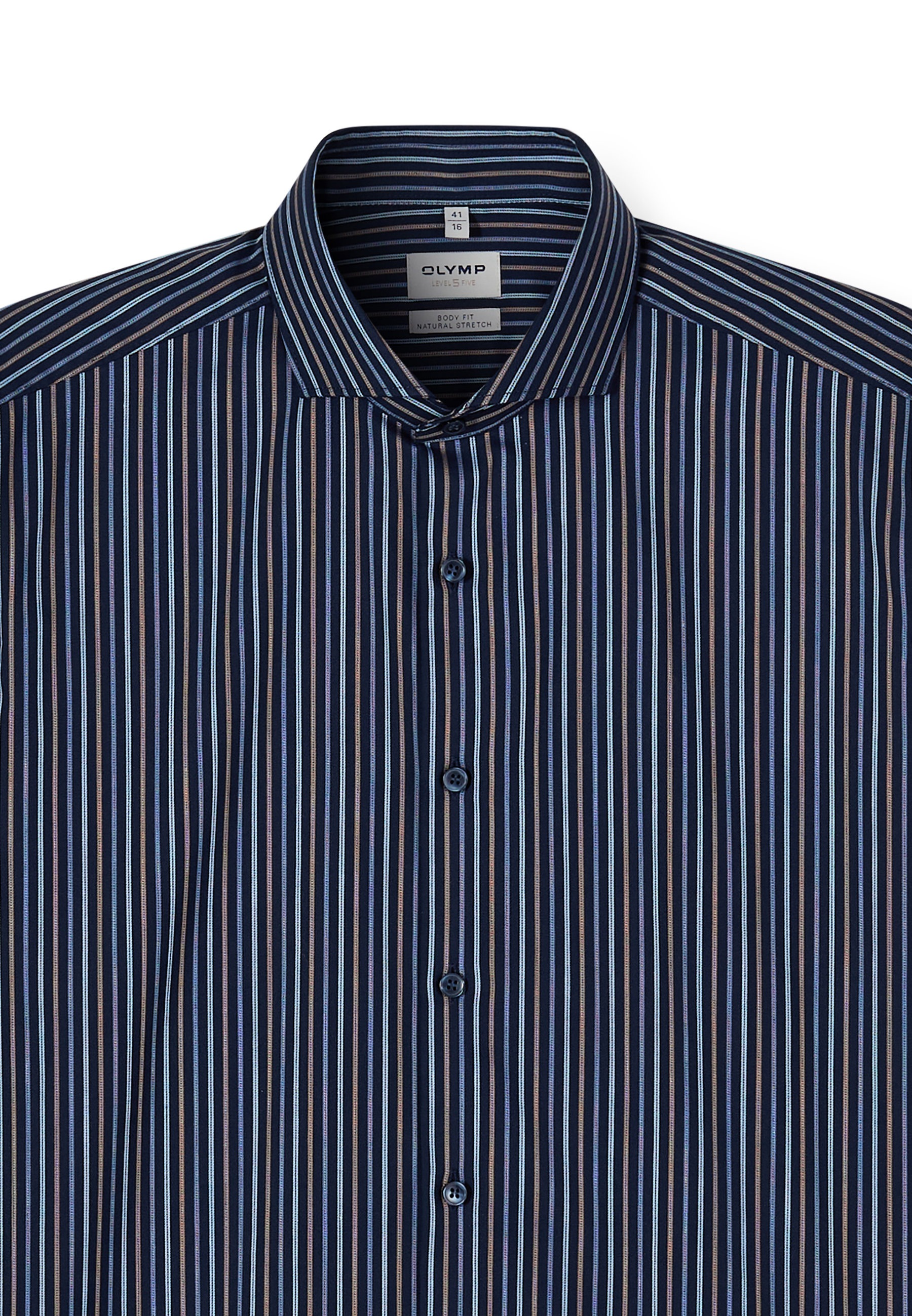 OLYMP Businesshemd »OLYMP Level Five, body fit, Haifisch«