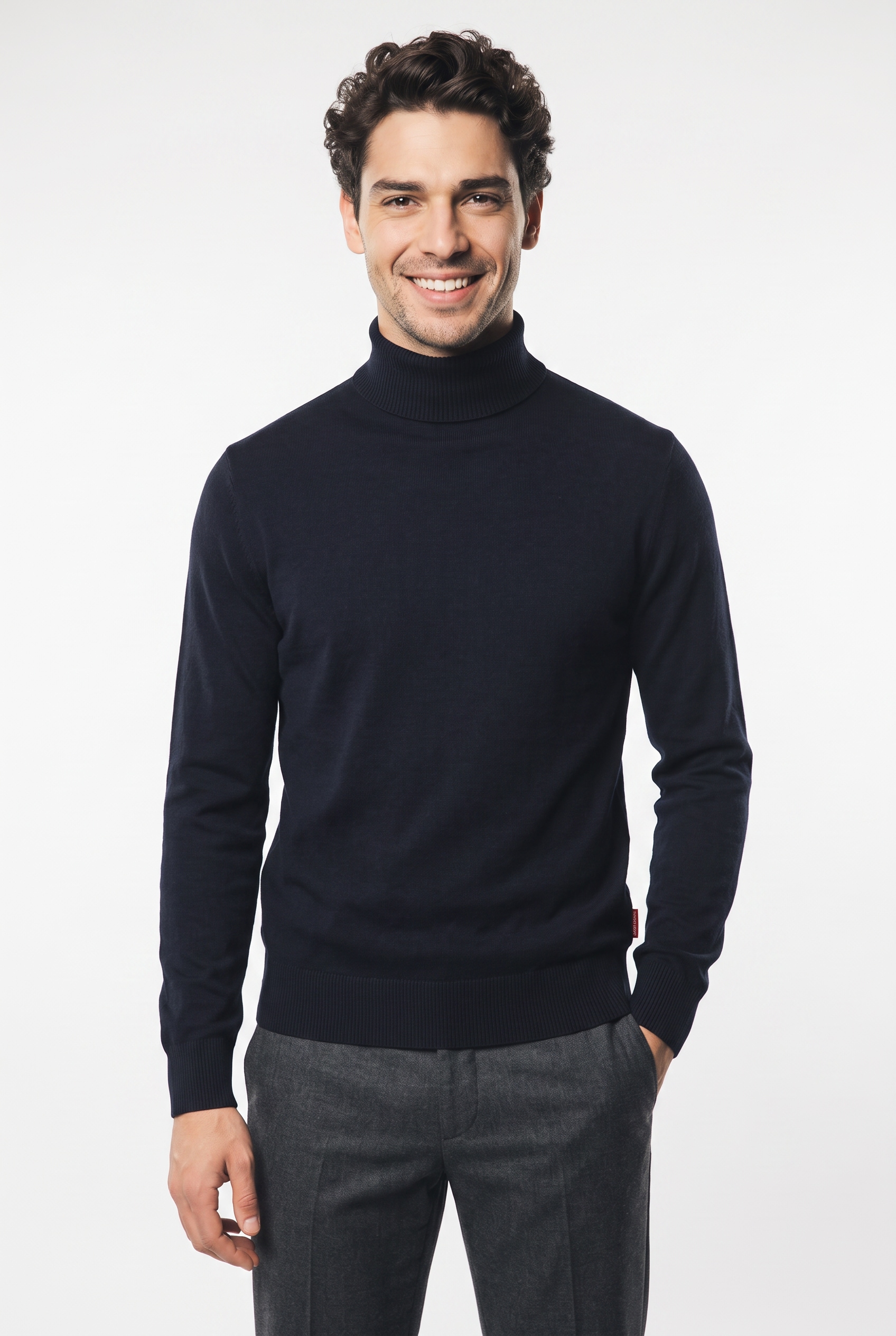 Joop Jeans Rollkragenpullover »Lemrigo« aus Wollmischung, normale Passform