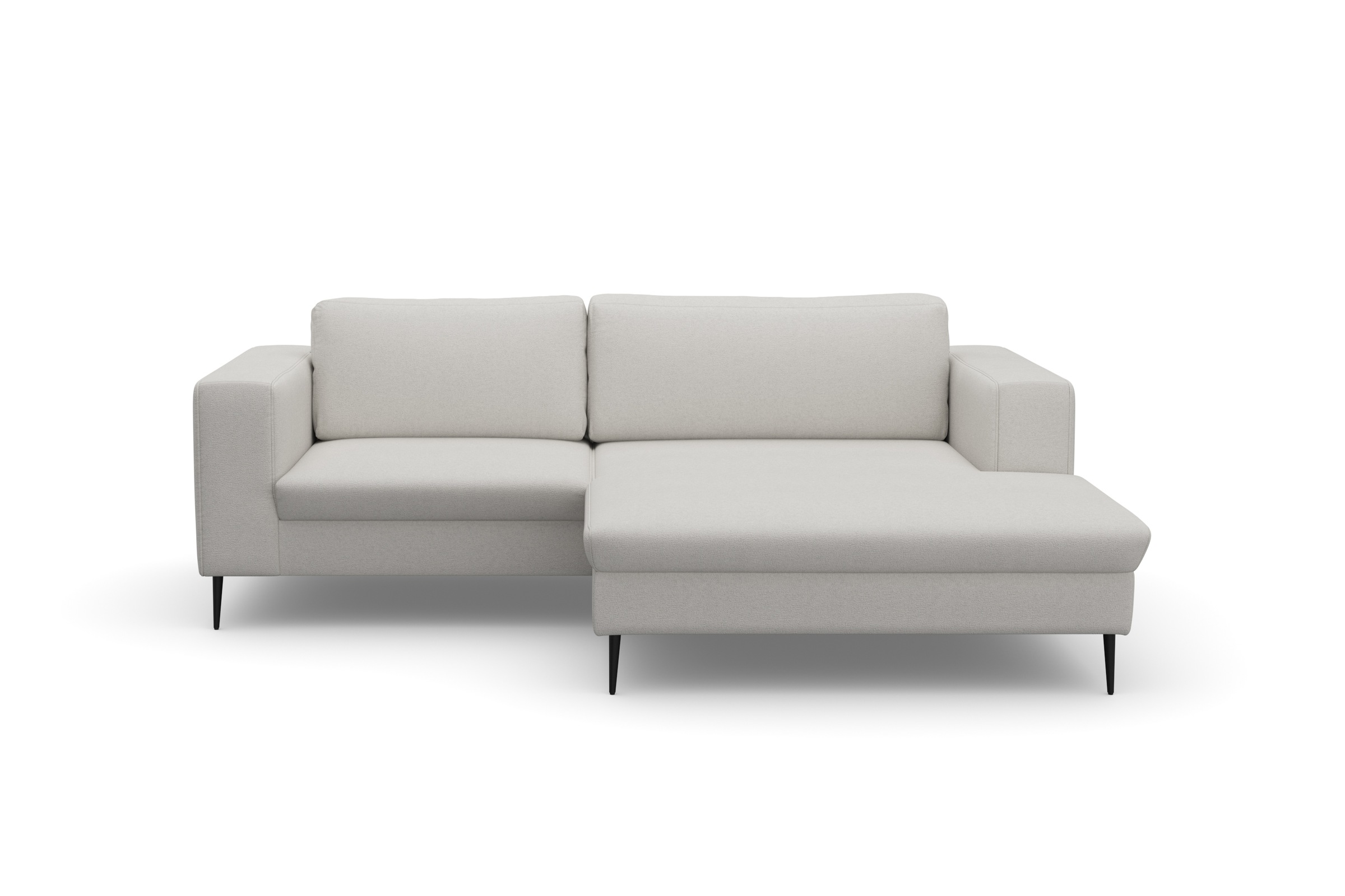 DOMO collection Ecksofa »Modica kompakt und elegant, Breite 244, L-Form«, moderne Optik mit extrabreiter Recamiere, auch in Cord