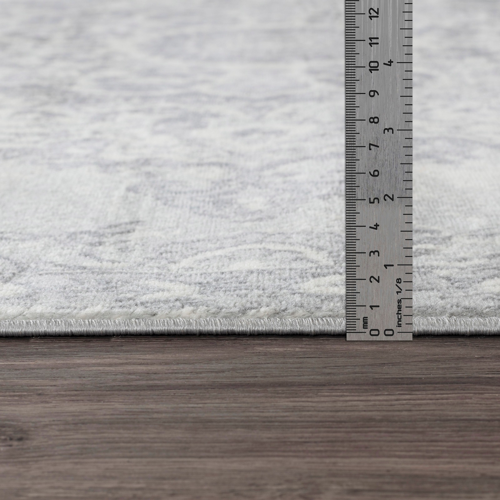 Livabliss Teppich »CORO«, rechteckig, 11 mm Höhe, Boho Kurzflor Orientteppich, Wohnzimmer, Schlafzimmer, Grau