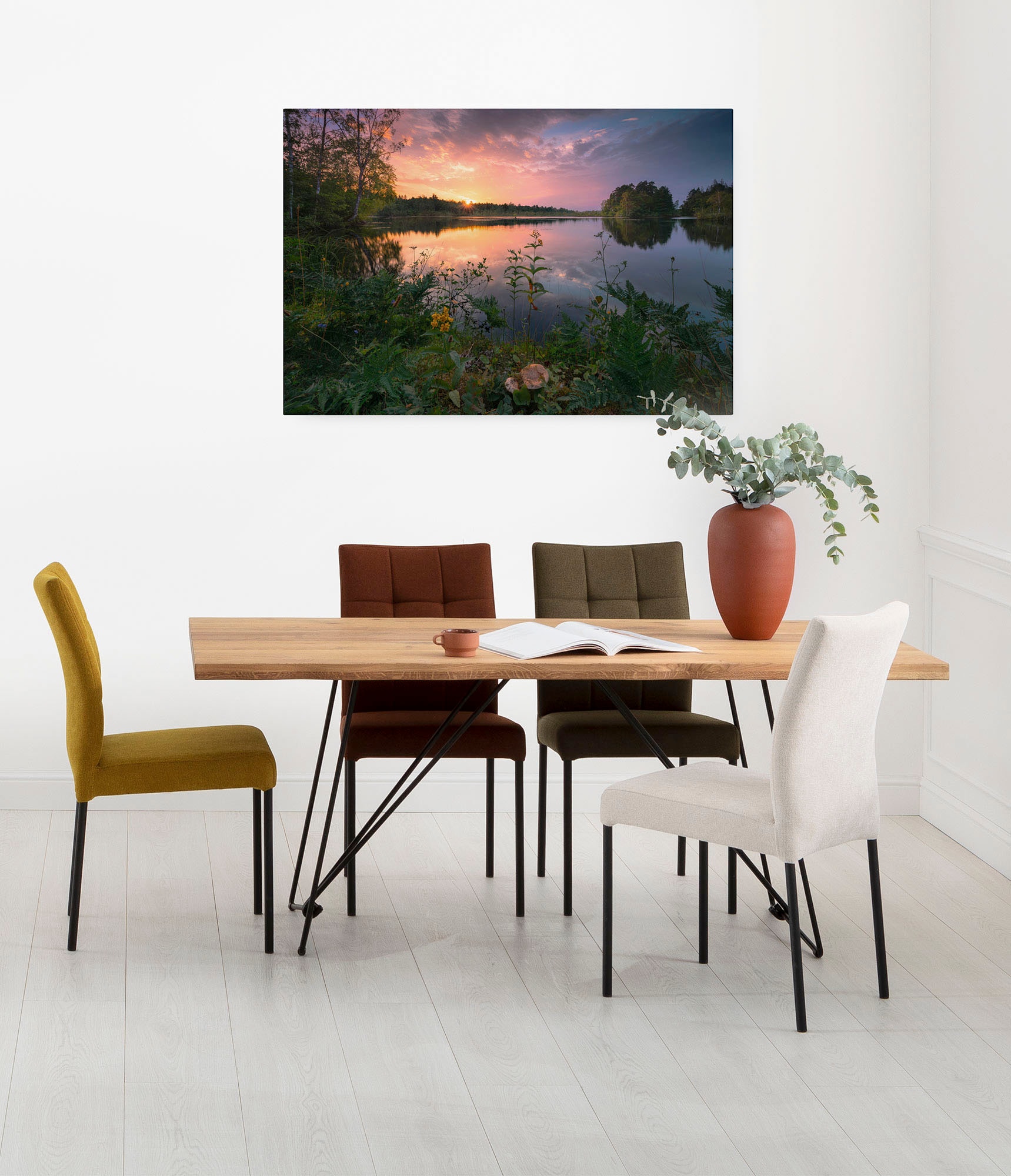 Komar Leinwandbild »Keilrahmenbild - Abends in Schweden - Größe 90 x 60 cm« günstig online kaufen