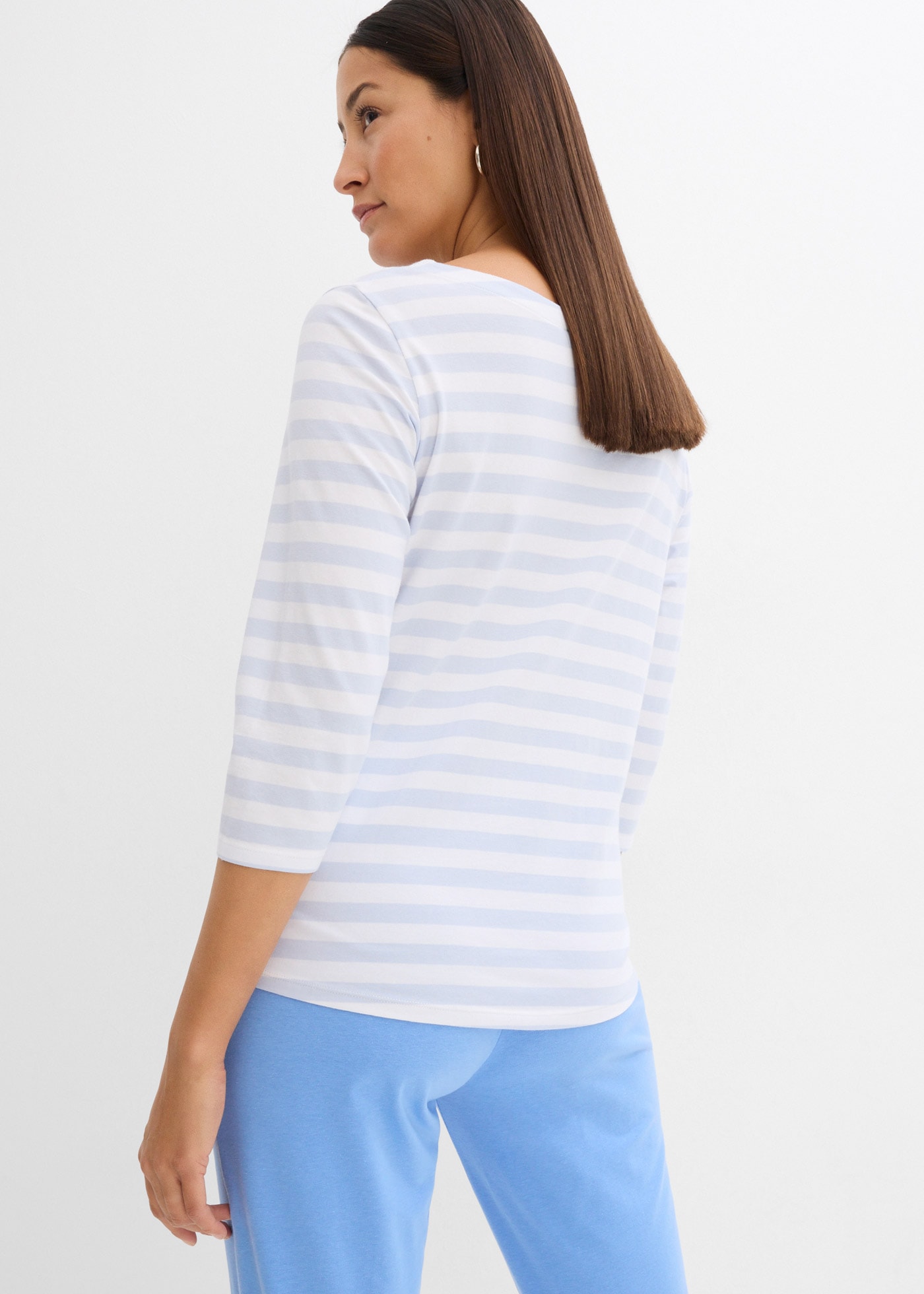 bonprix T-Shirt 1 bequeme Passform, 3/4-Ärmel, für Frühling und Sommer