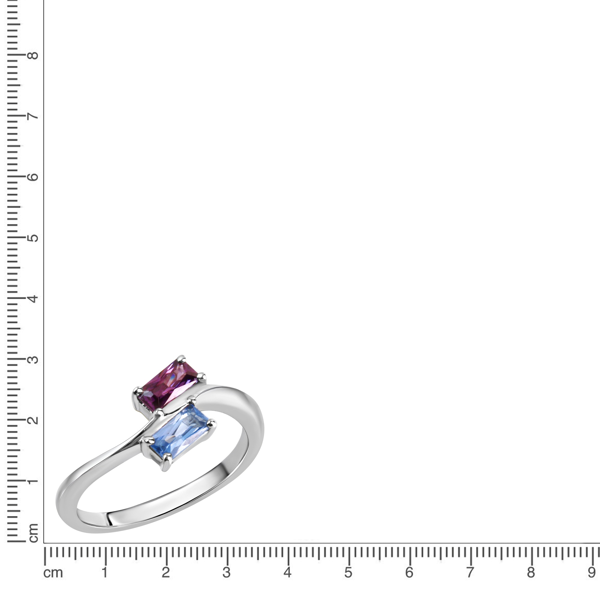 Vivance Fingerring »925/- Sterling Silber rhodiniert Zirkonia und Spinell«