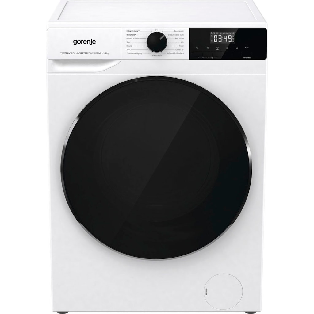 GORENJE Waschmaschine »WNHAI 84 APS/DE«, WNHAI 84 APS/DE, 8 kg, 1400 U/min, AquaStop