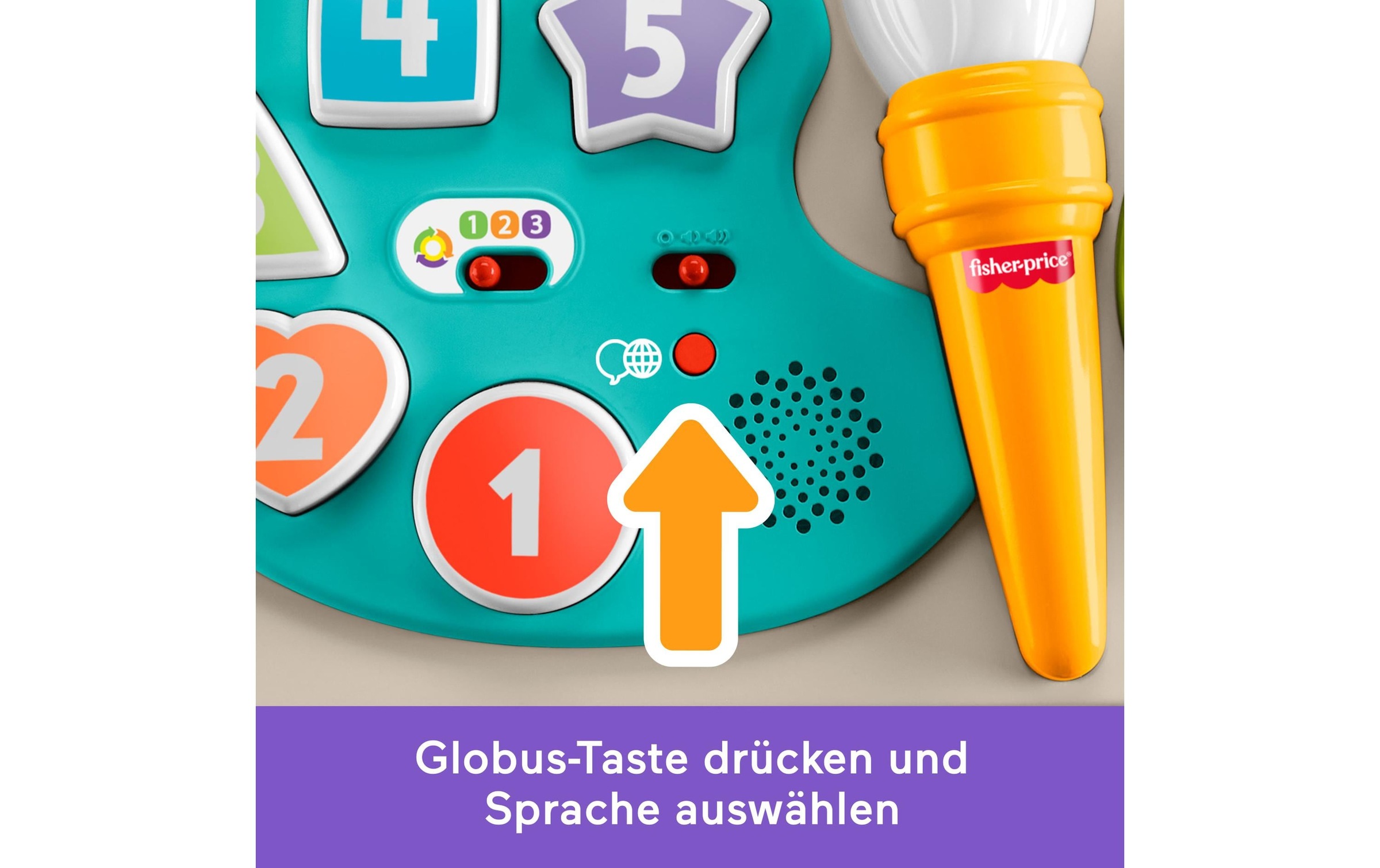 Fisher-Price® Lernspielzeug »4-in-1 Spiel- und Maltisch« Elektronisches, mehrsprachiges Lernspielzeug für Babys und Kleinkinder