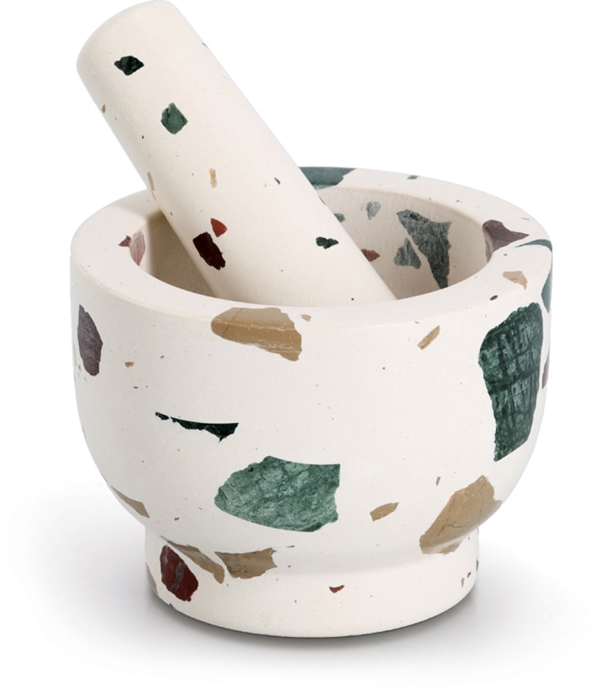 Zeller Present Mörser »& Stößel-Set, "Terrazzo"«, Natur-Granit, 1,7 kg, 240 günstig online kaufen