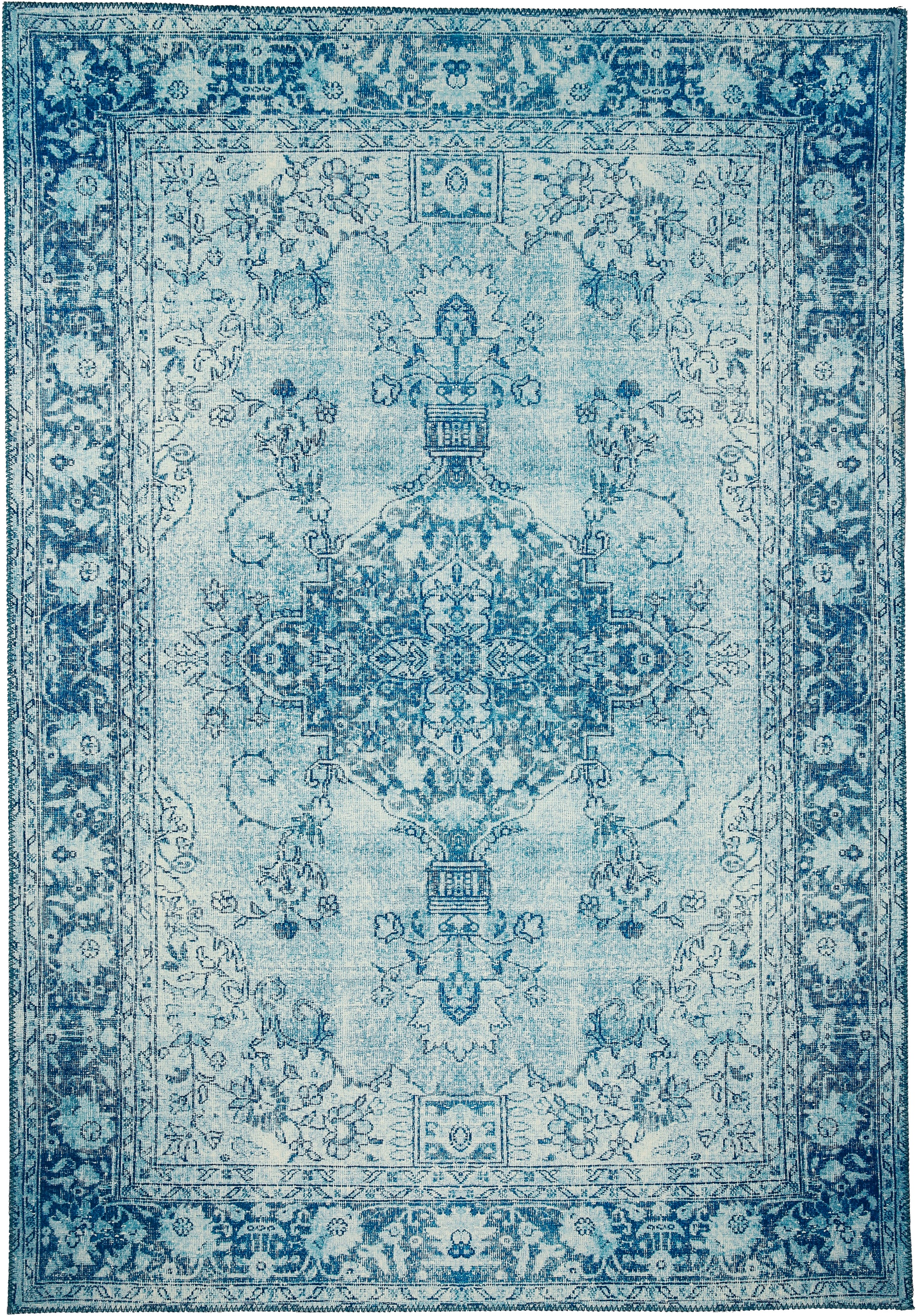 Home affaire Teppich »Divan«, rechteckig, 6 mm Höhe, Orient Optik, Vintage Design, rutschhemmende Rückenbeschichtung