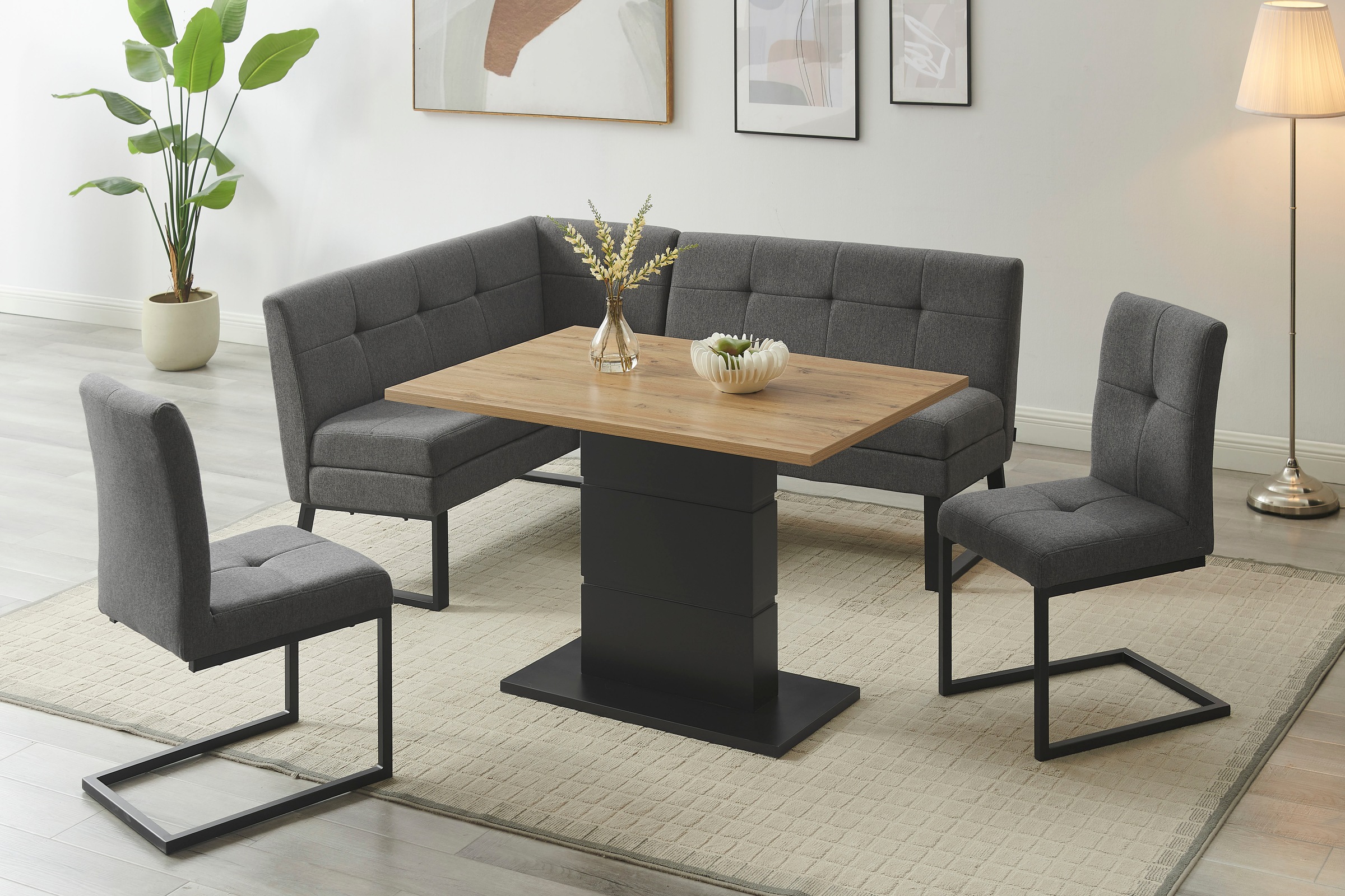 OTTO home Eckbankgruppe »Geranie, Sitzgruppe, Eckbank inkl. Stauraum, Essti günstig online kaufen