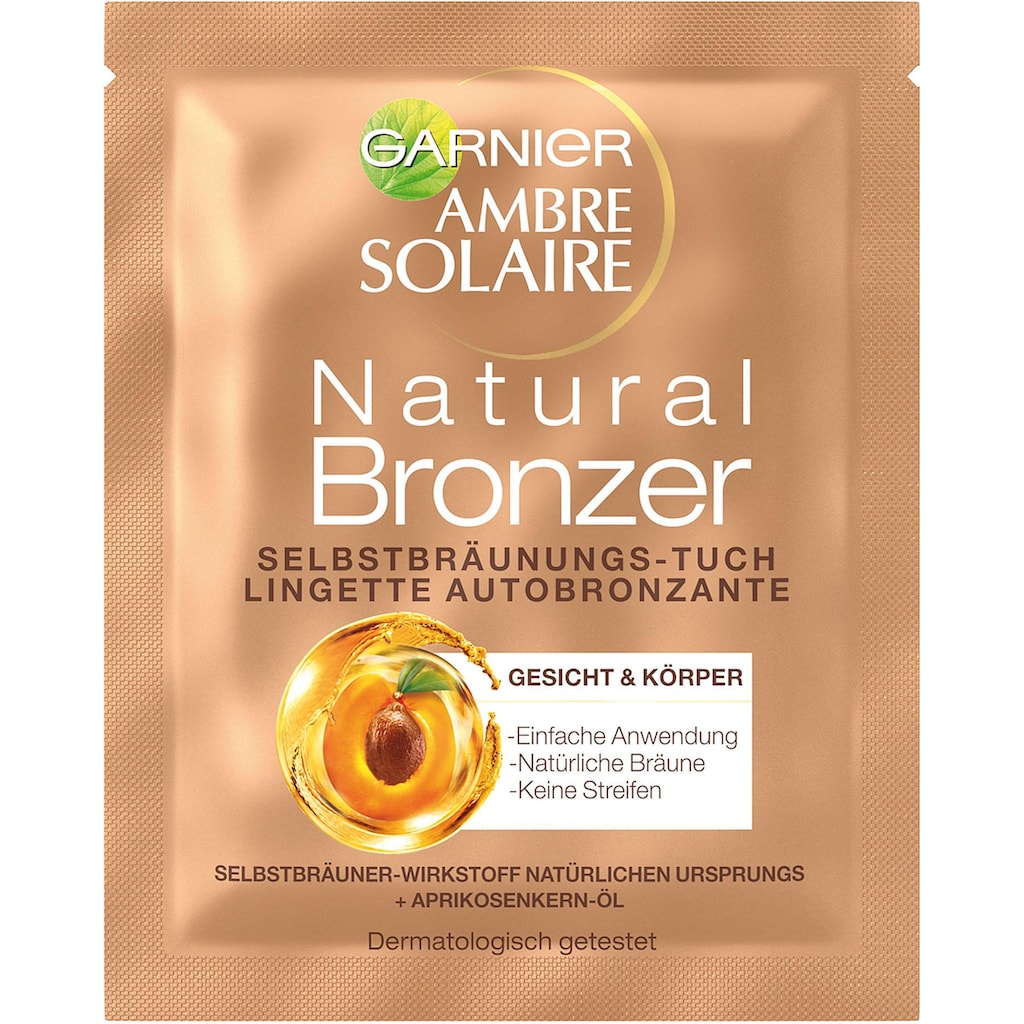 GARNIER Selbstbräunungstuch »Ambre Solaire Natural Gesichtstuch«