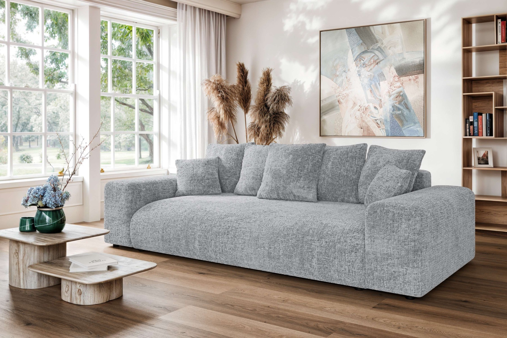 Home affaire Big-Sofa »LAKESIDE 3-Sitzer Schlafsofa mit Bettkasten, Breite günstig online kaufen