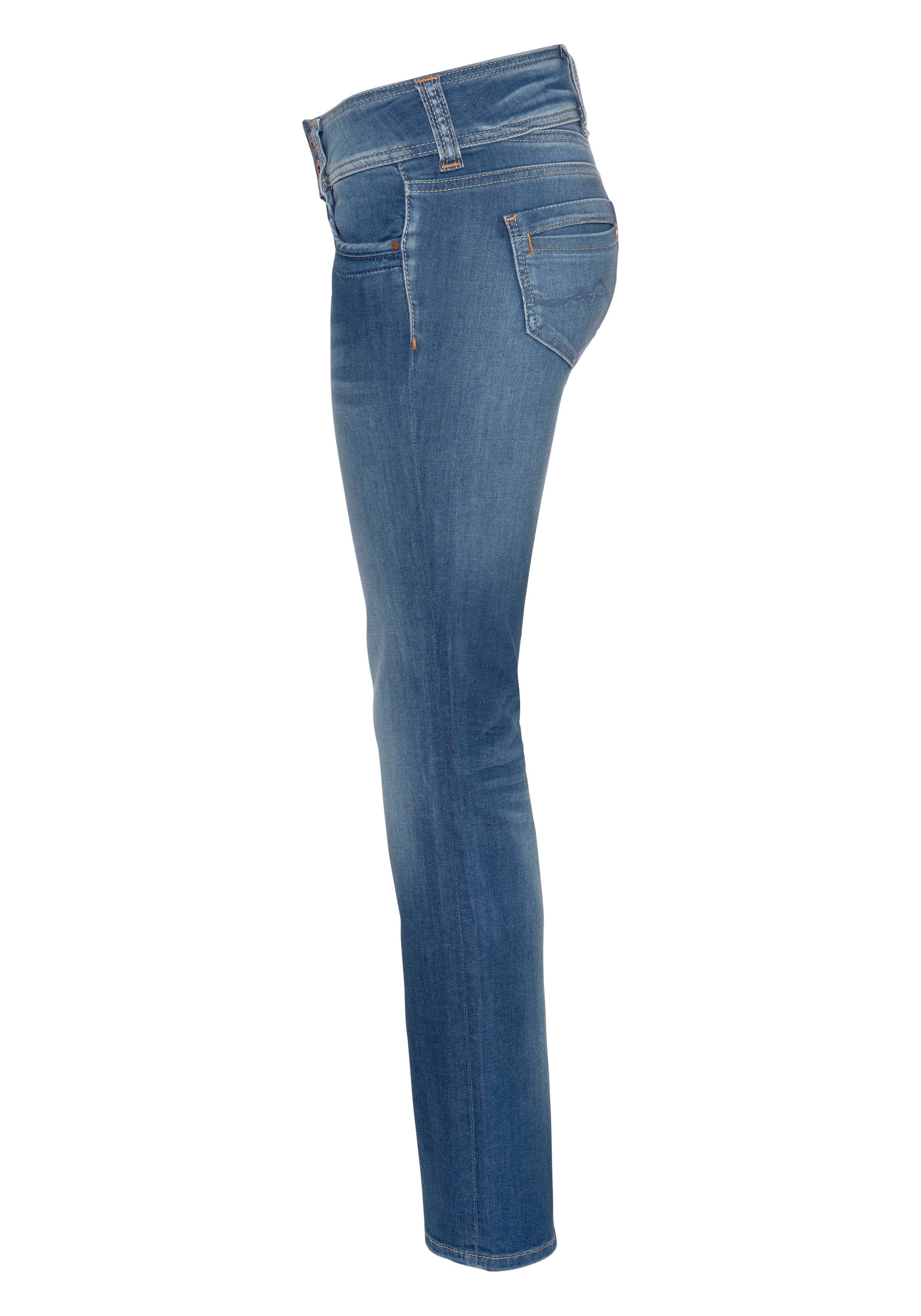 Pepe Jeans Straight-Jeans »GEN«, in Baumwoll-Qualtät mit geradem Bein und Doppel-Knopf-Bund