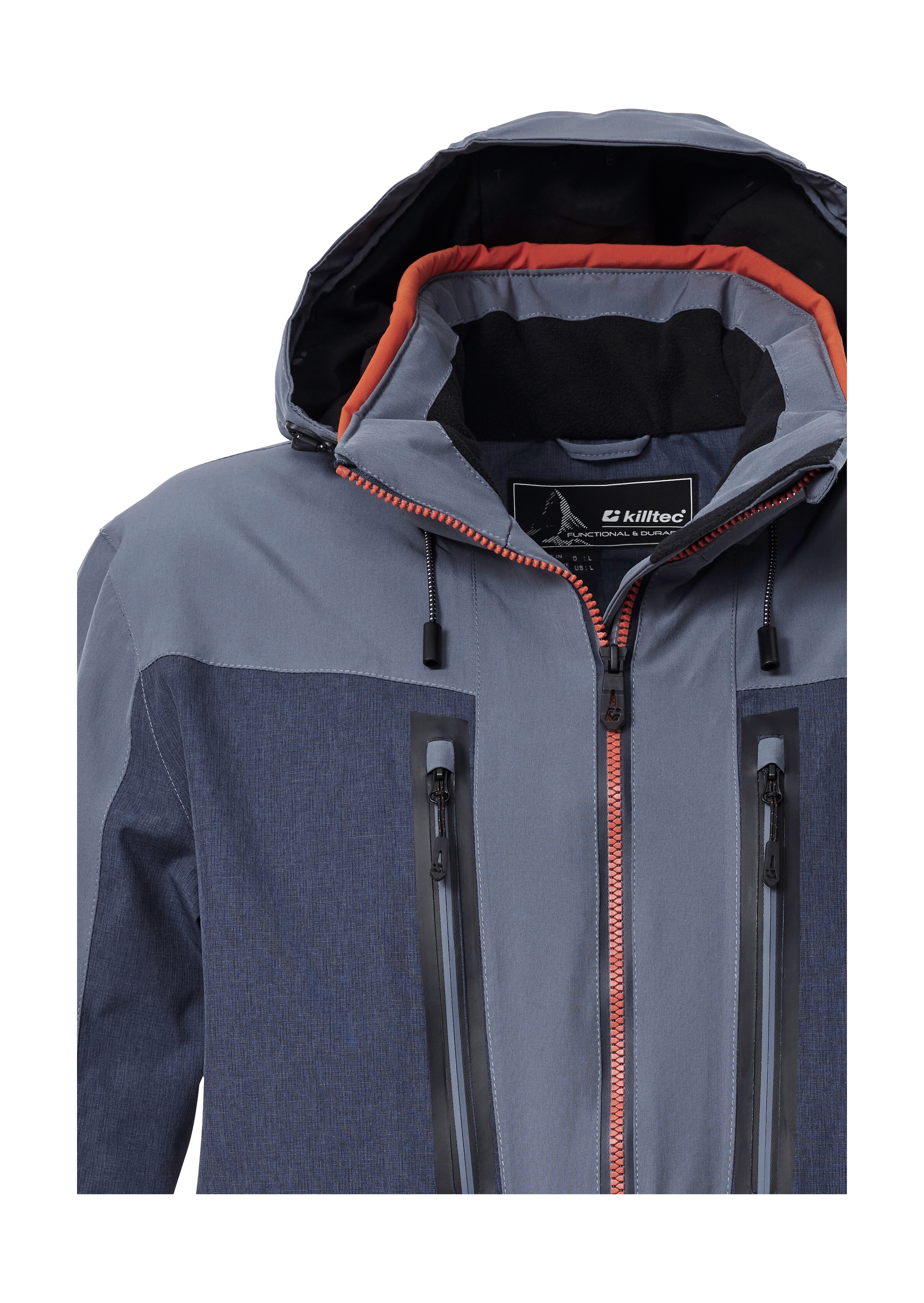 Killtec Skijacke »KSW 47 MN SKI JCKT« Herren Skijacke: wasserdicht, atmungsaktiv, abnehmbare Kapuze