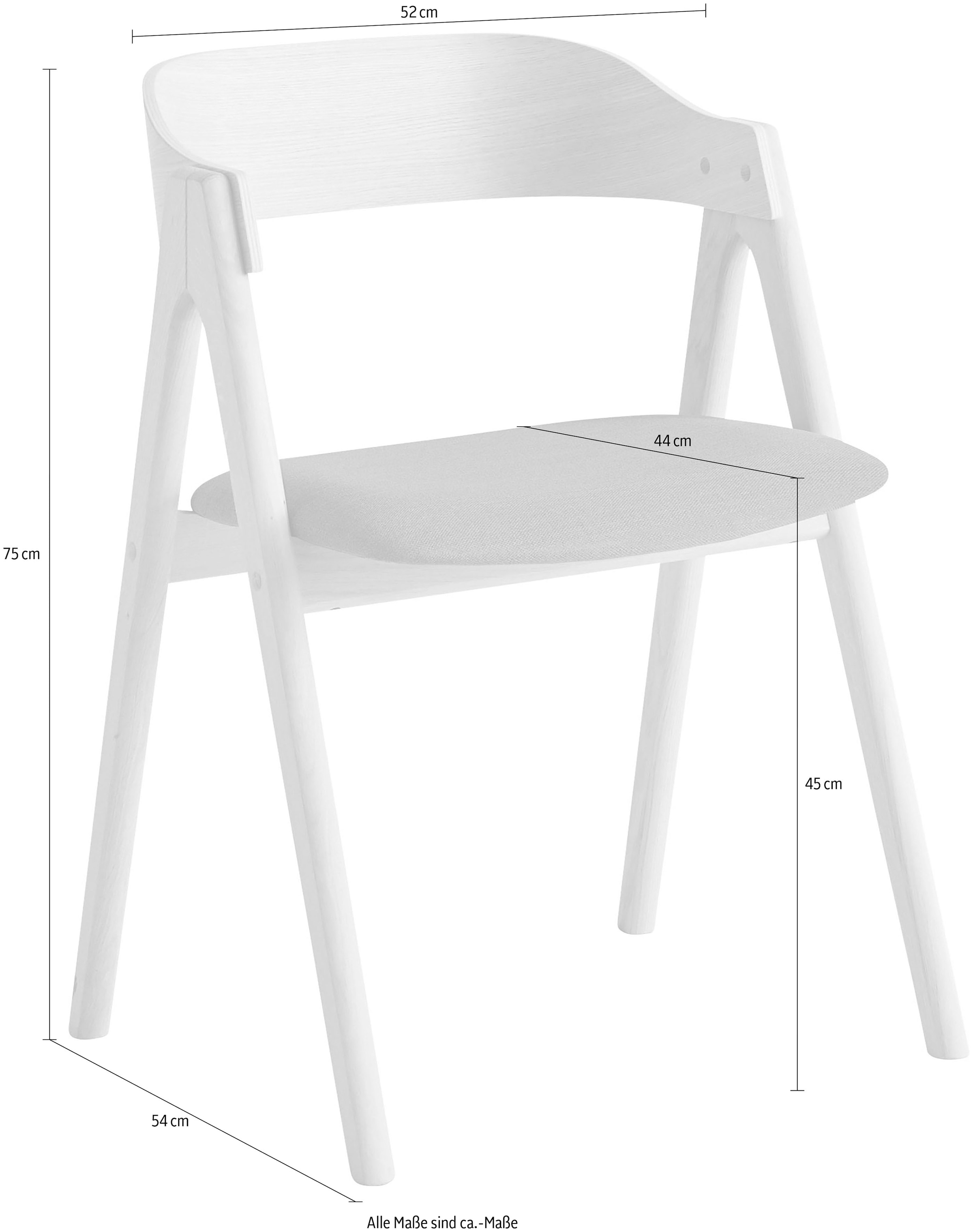 Hammel Furniture Holzstuhl »Findahl 2 Mette«, Hammel gepolsterte bestellen versch. St., online Sitzfläche, by Massivholz, (Set), Farbvarianten
