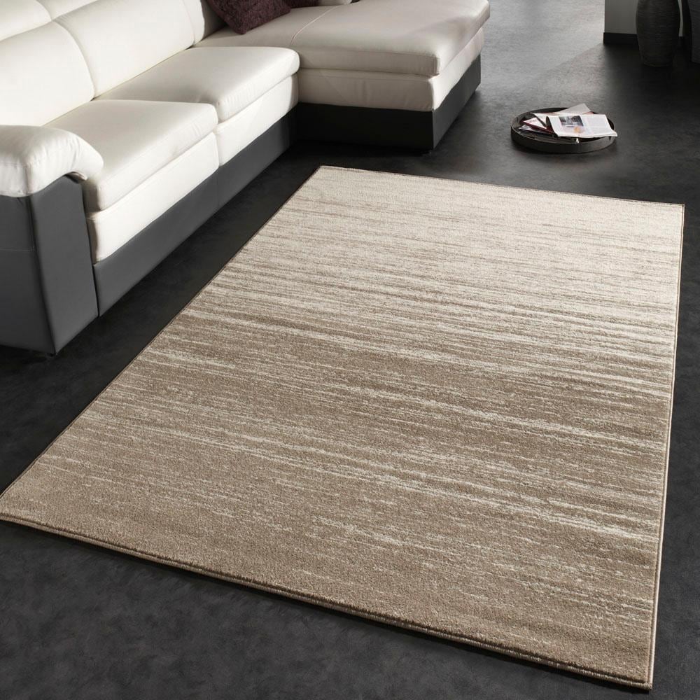 Paco Home Teppich »Mondial 111«, rechteckig, 13 mm Höhe, Kurzflor, dezentes Streifen Design, ideal im Wohnzimmer & Schlafzimmer