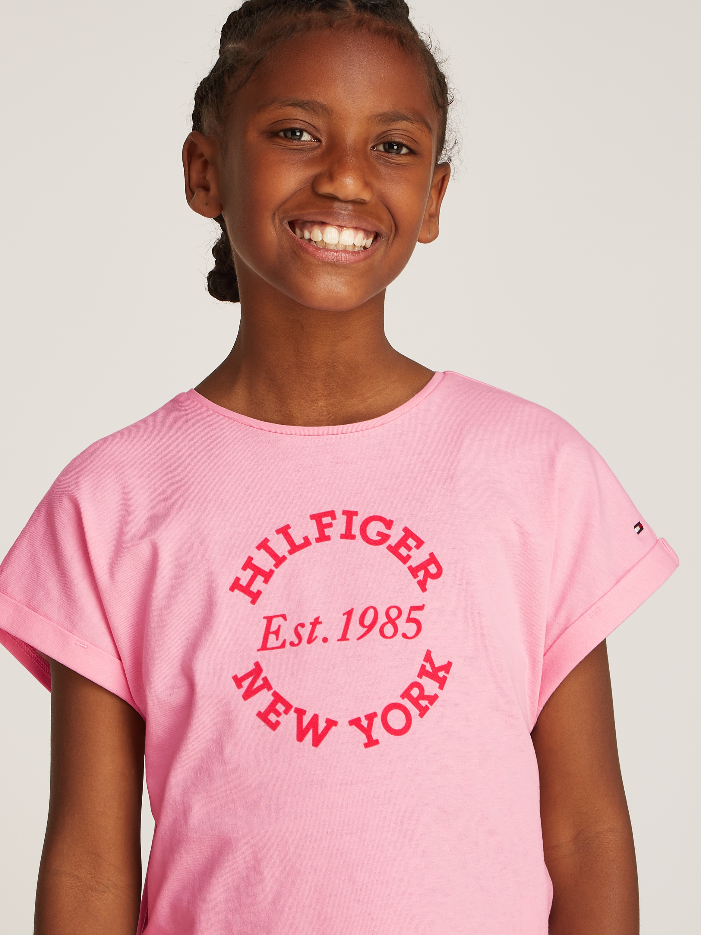 Tommy Hilfiger T-Shirt »HILFIGER NY REGULAR TEE SS«, mit Logodruck