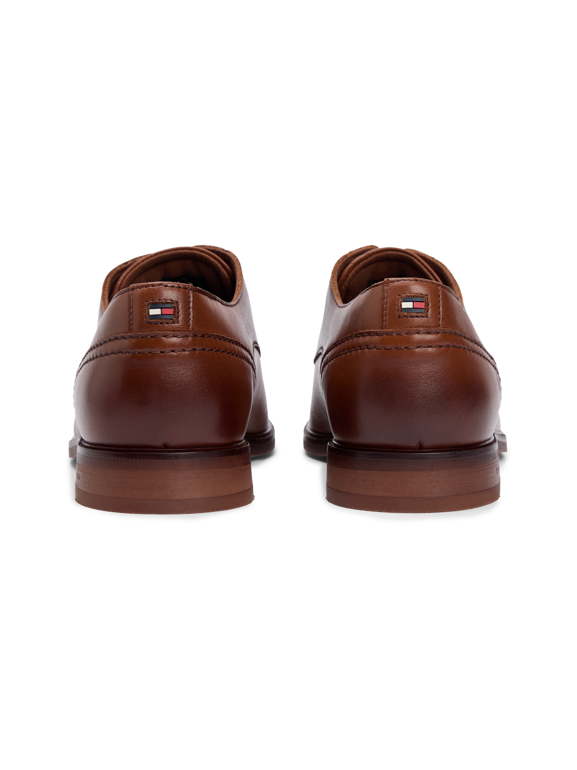 Tommy Hilfiger Schnürschuh »HILFIGER LEATHER DRESS SHOE«  Blockabsatz, Festtagsschuh, Abendschuh in Used Optik