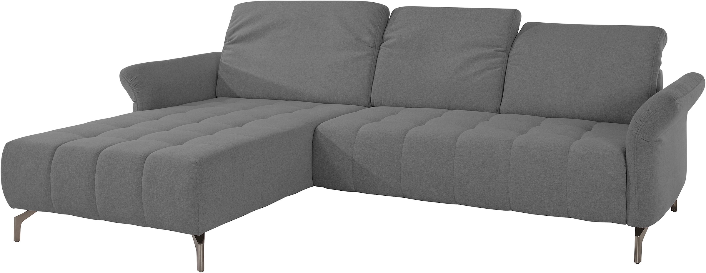 INOSIGN Ecksofa »Fresh L-Form«, Federkern, wahlweise Kopfteilverstellung und motorischer Vorziehsitz