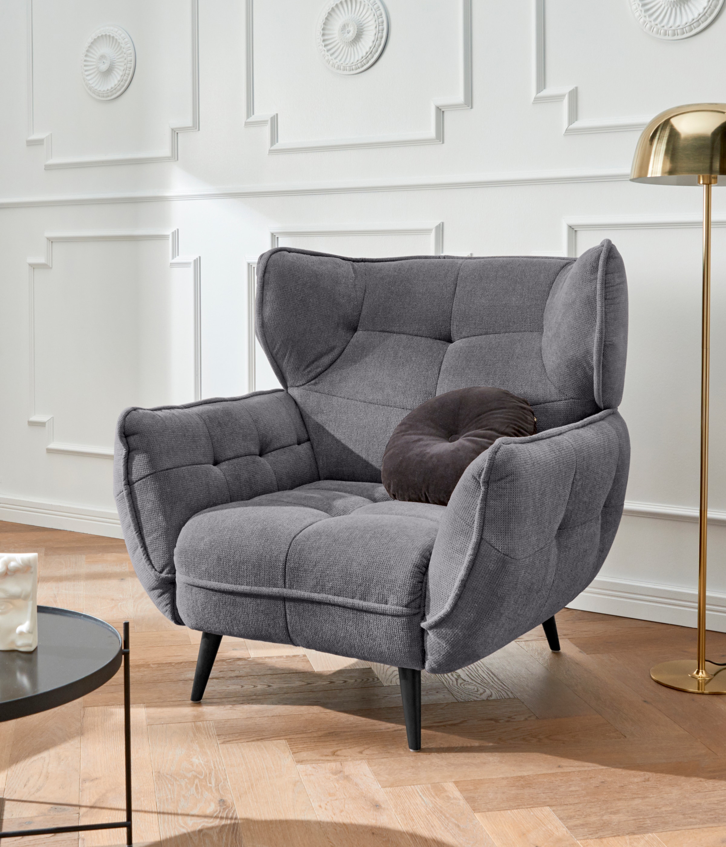 Leonique Sessel »Ariana«, Stylischer Hochlehner bzw. Ohrensessel günstig online kaufen