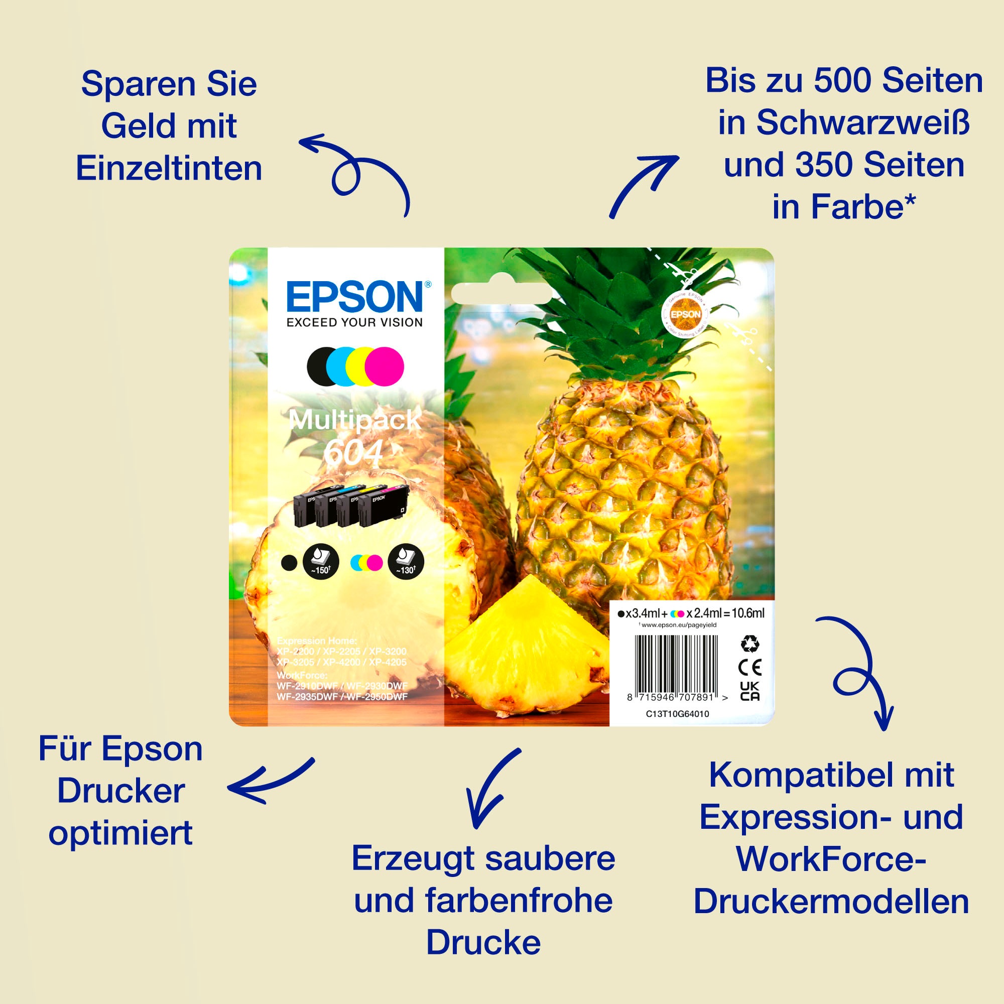 Epson Tintenpatrone »Druckerpatronen (Einzeln, Multipacks, XL)«