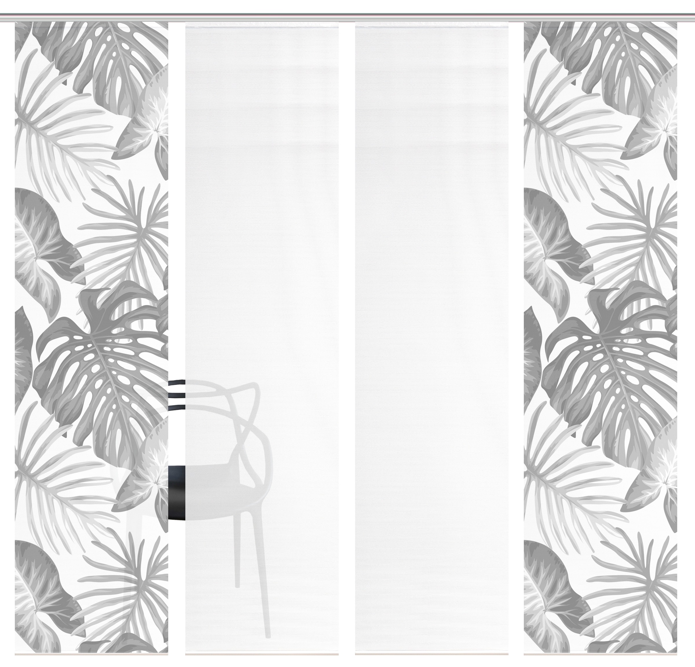 Vision S Schiebegardine »SANJA« Paneelwagen 4 Stk. tlg. Schiebevorhang,Bamb günstig online kaufen