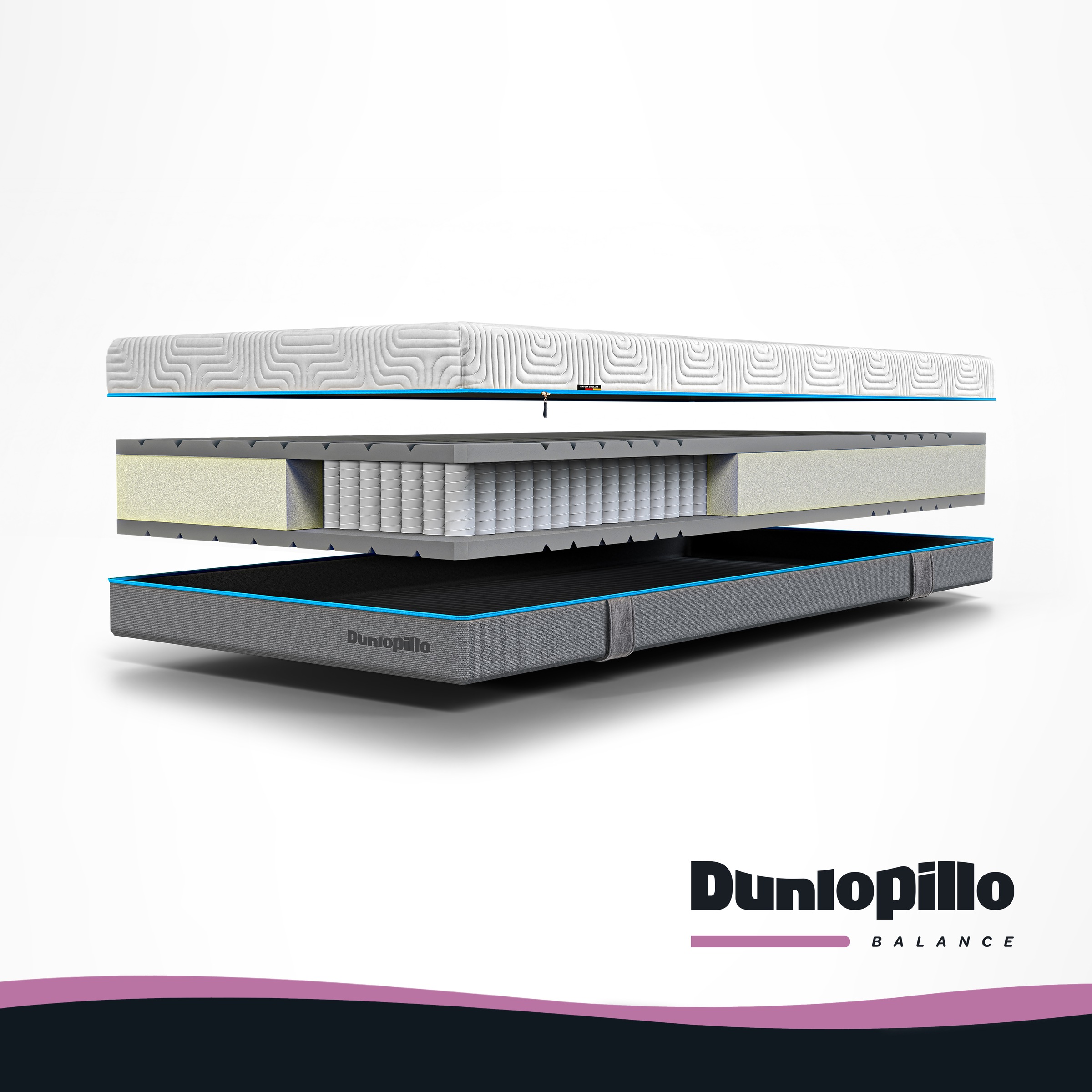 Dunlopillo Taschenfederkernmatratze »Dunlopillo Balance T« 23 cm hoch 1 Stk. tlg.
