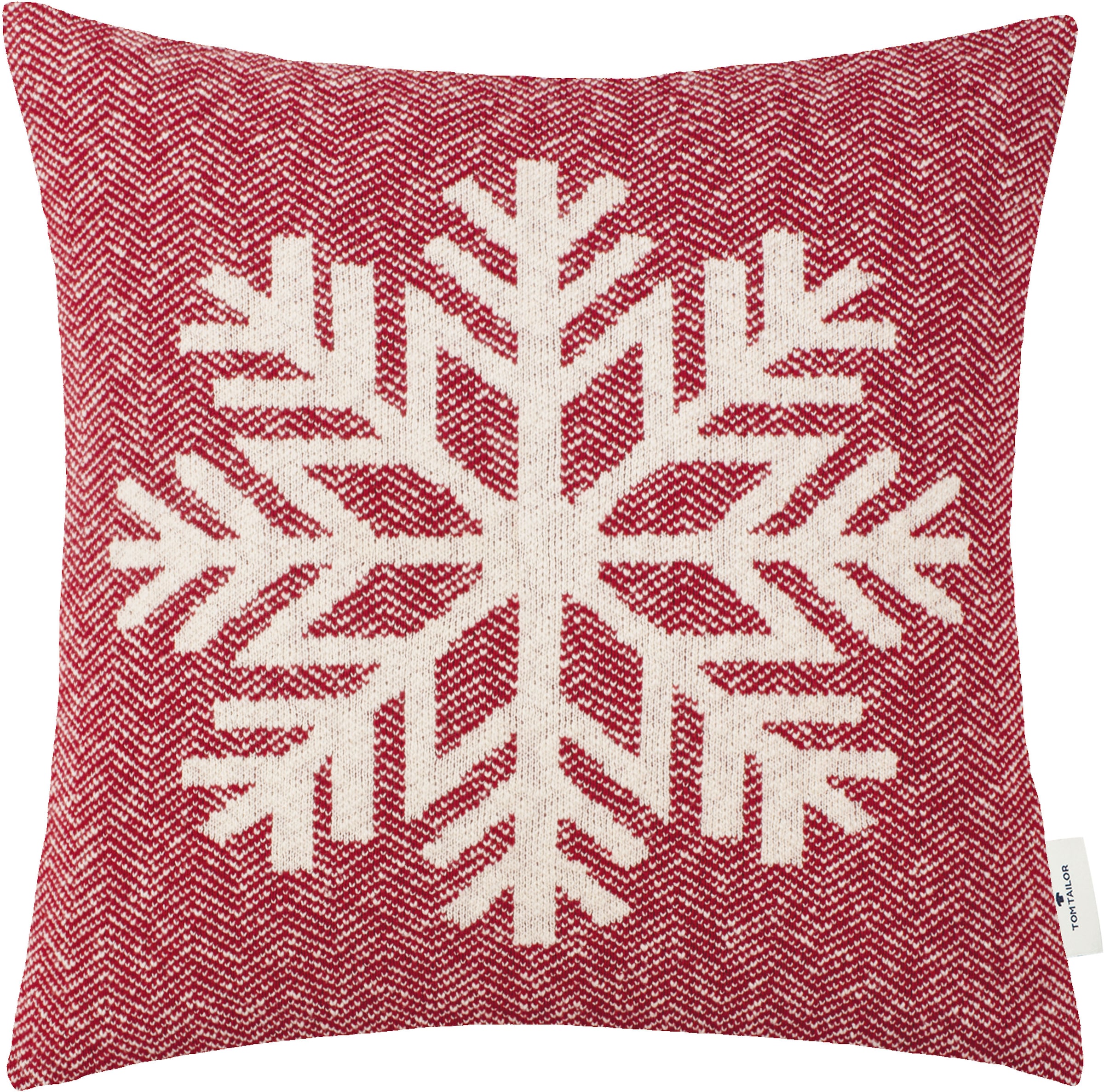 TOM TAILOR HOME Dekokissen »Winter Snowflake«, Kissenhülle ohne Füllung, 1 günstig online kaufen