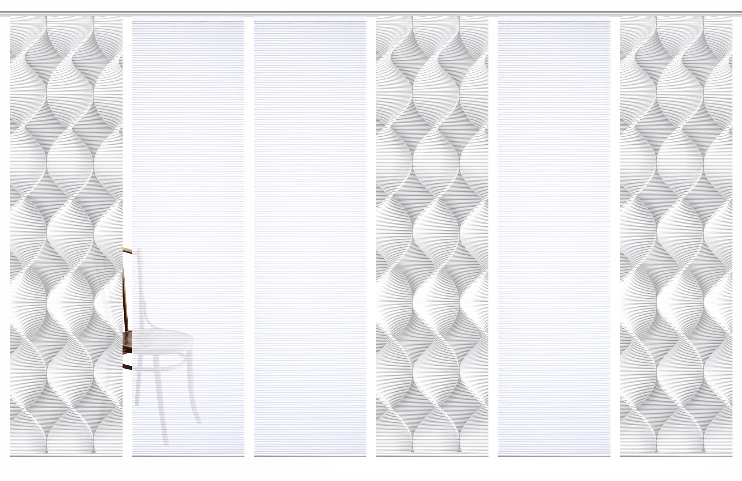 HOME in green Schiebegardine »LAMIRA« Paneelwagen 6 Stk. tlg. SET DIGITALDR günstig online kaufen