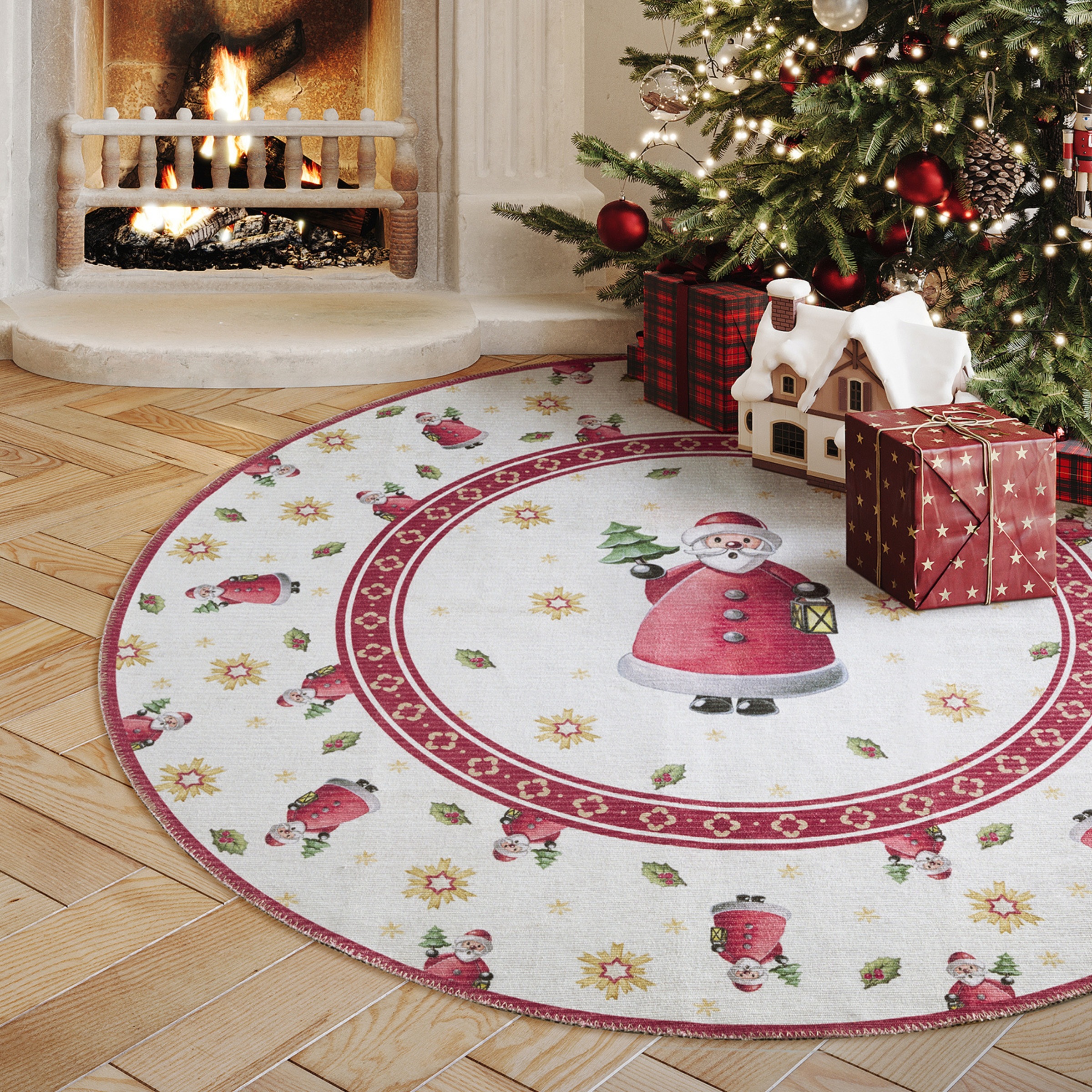 Villeroy & Boch Teppich »Toy's Delight Limited Edition Santa Claus«, rund, günstig online kaufen