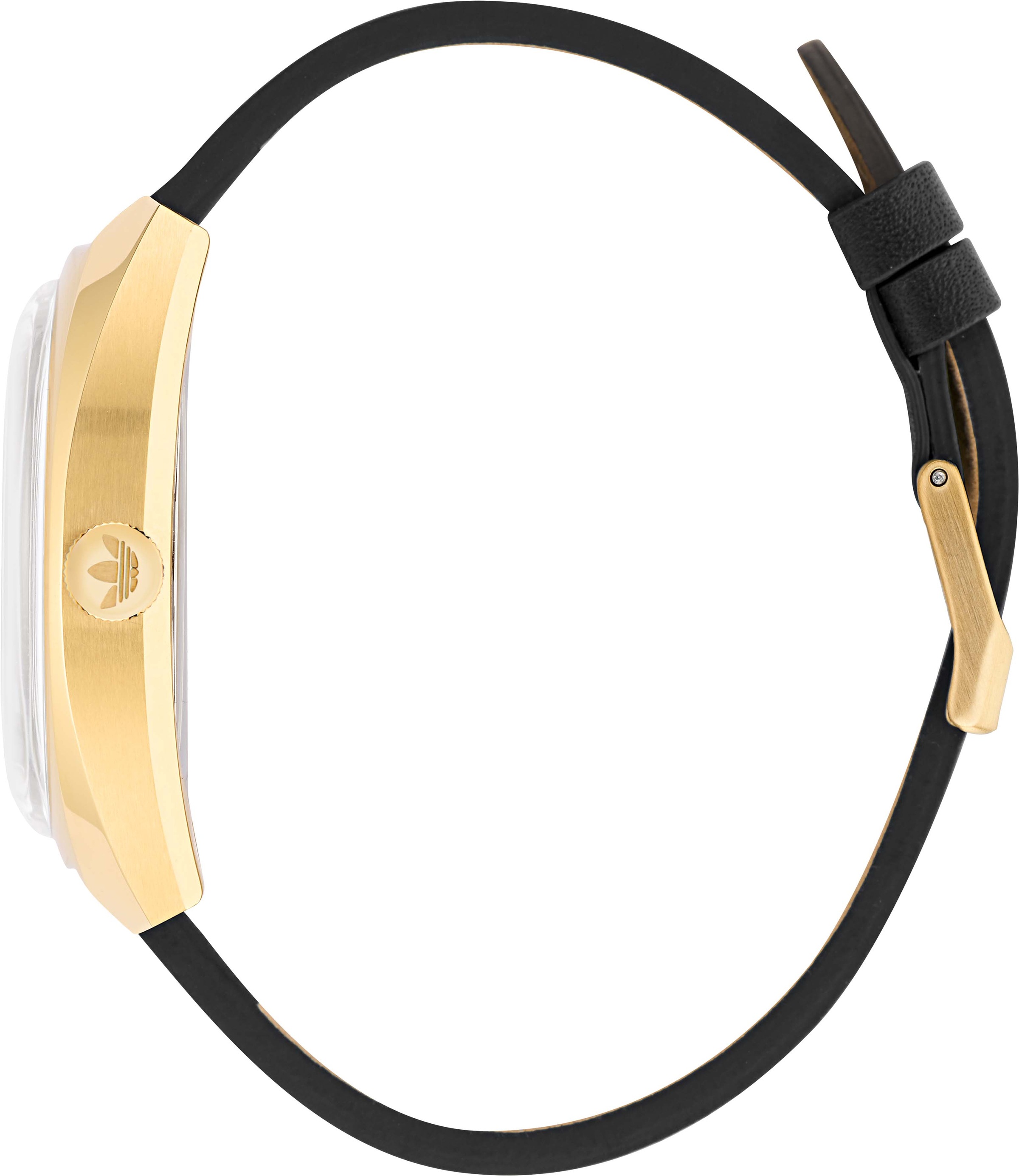 adidas Originals Quarzuhr »EDITION ONE«, Armbanduhr, Damenuhr, Herrenuhr, unisex, analog, Lederarmband