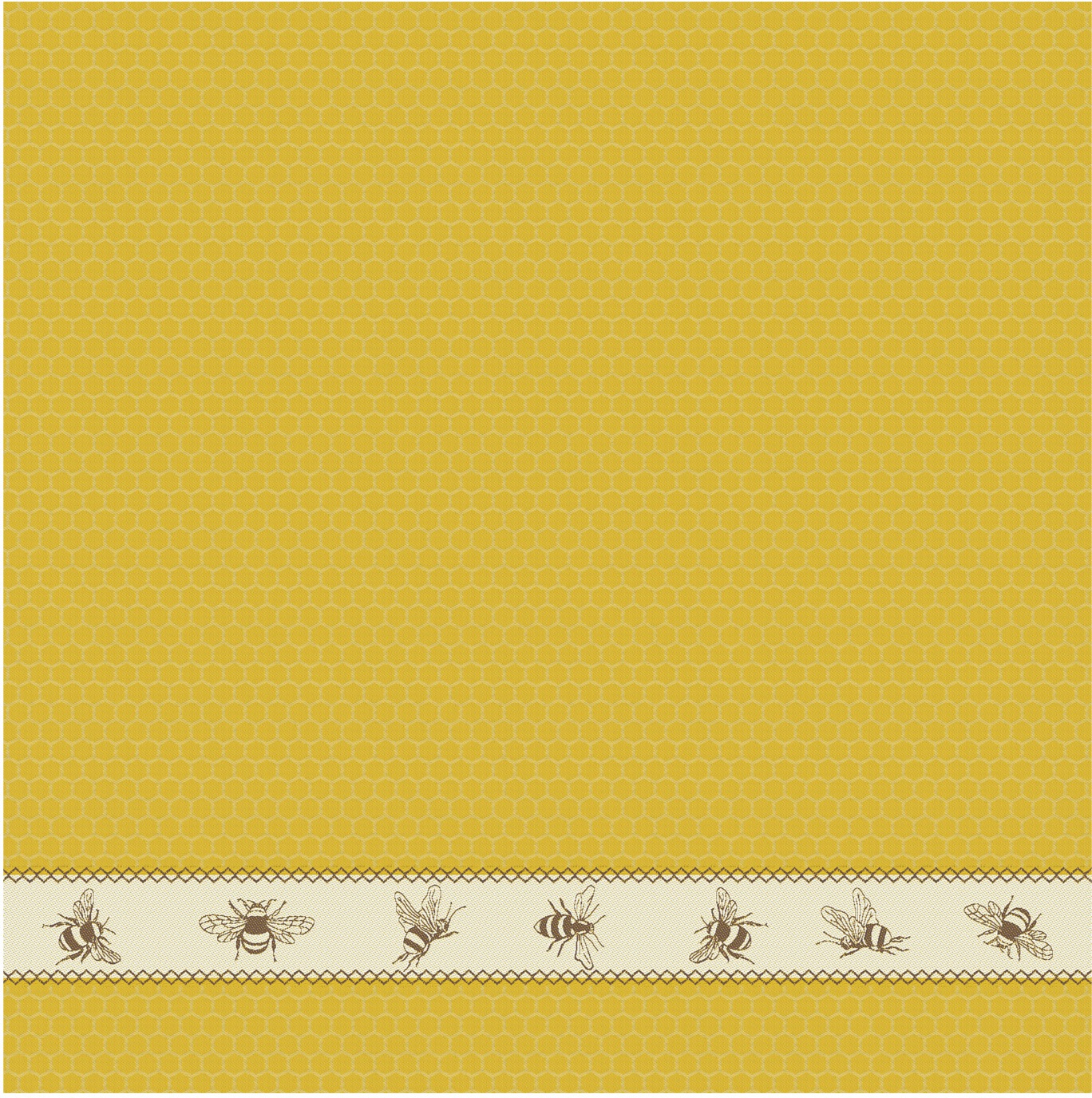 DDDDD Geschirrtuch »Bees«, (Set, 4 tlg., Combi-Set: bestehend aus 2x Küchentuch + 2x Geschirrtuch)