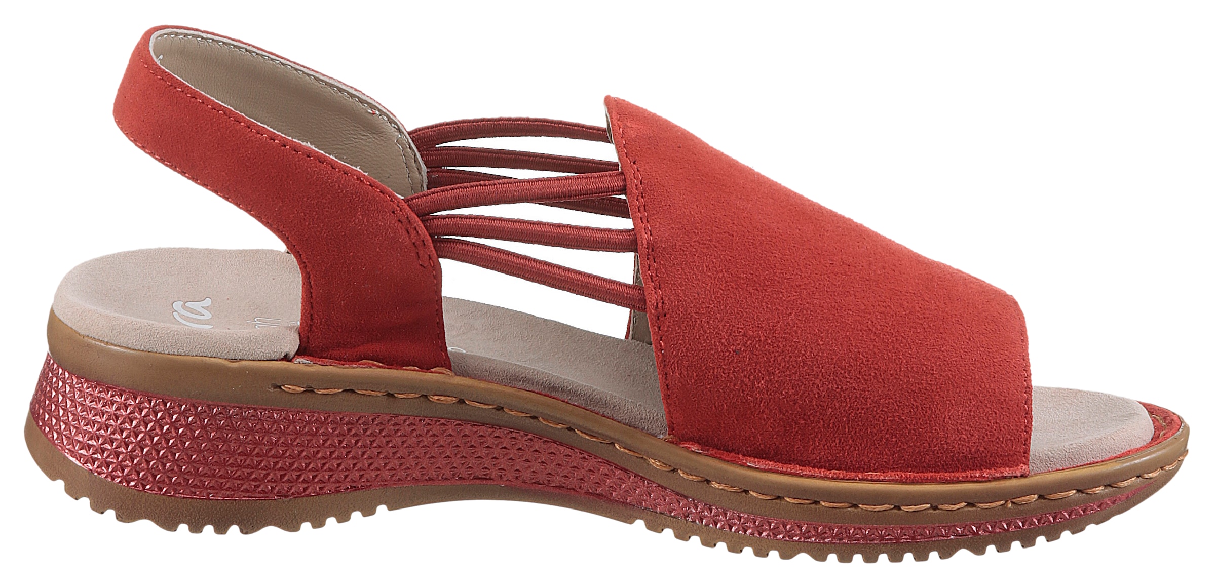 Ara Riemchensandale »HAWAII«, Sommerschuh, Sandalette, Keilabsatz, mit Stretch-Bänder, G-Weite