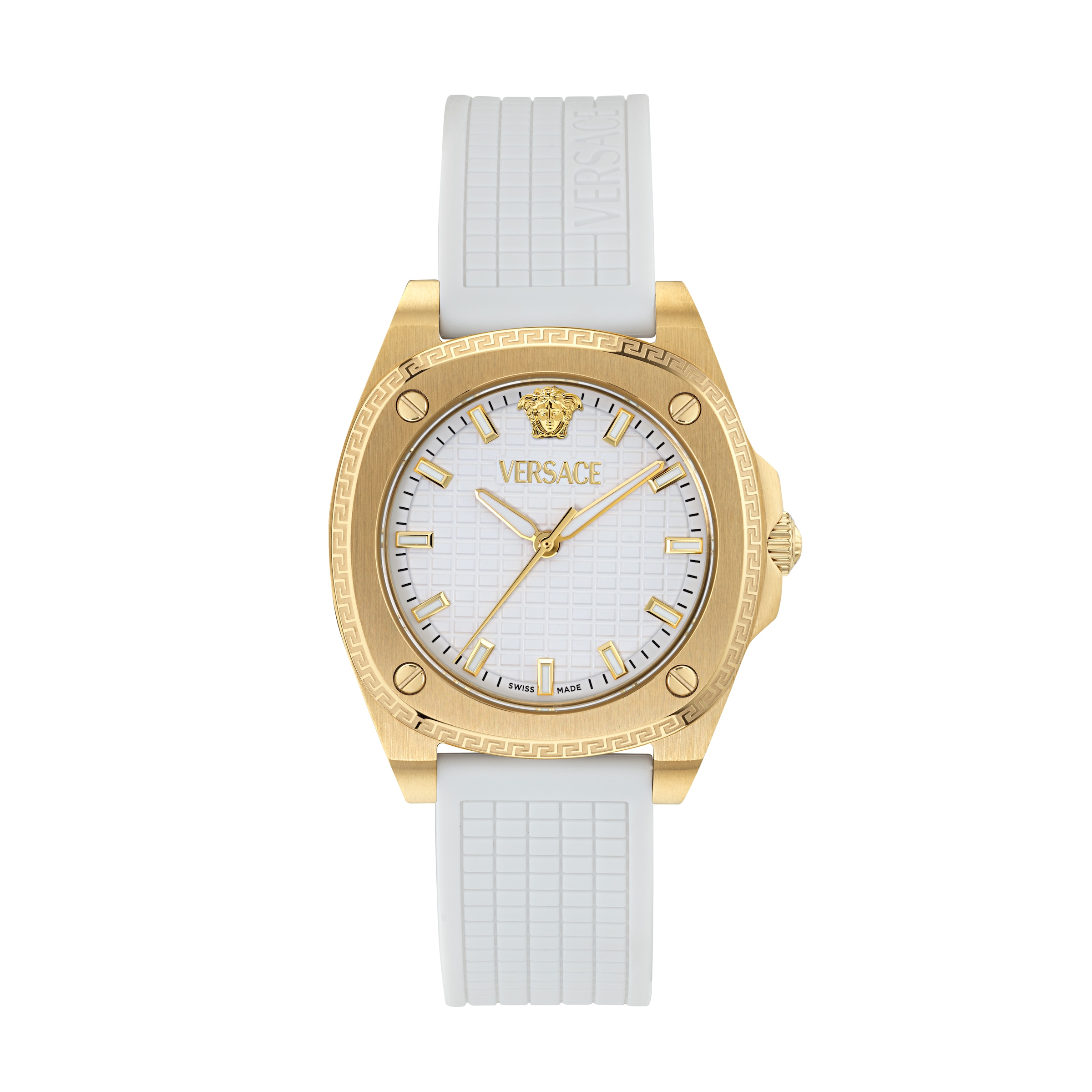 Versace Quarzuhr »GRECA PULSE« Armbanduhr, Damenuhr, Swiss Made, analog