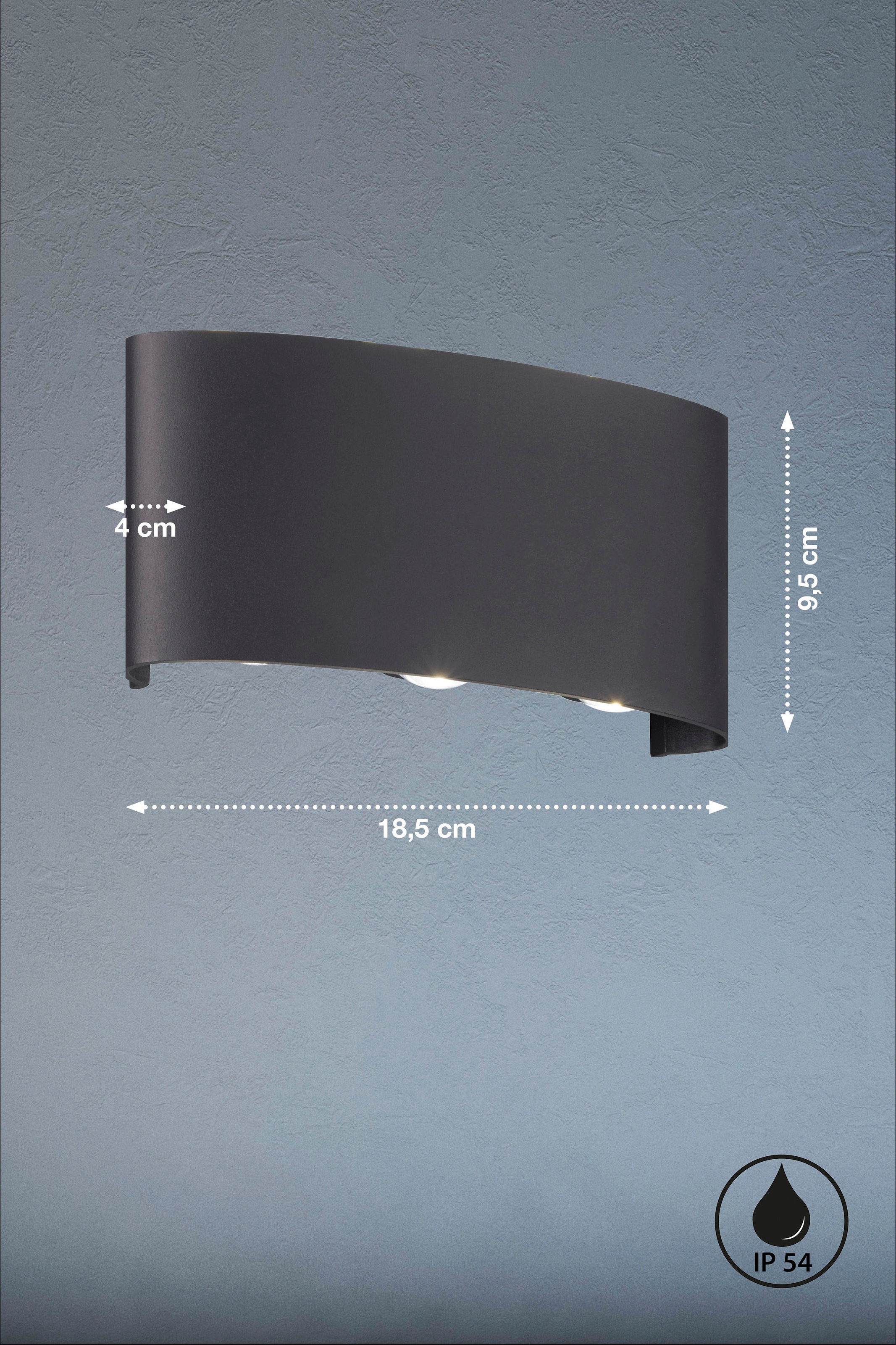 FISCHER & HONSEL LED Außen-Wandleuchte »Berlin«, 6 flammig, Leuchtmittel LED-Modul | LED fest integriert