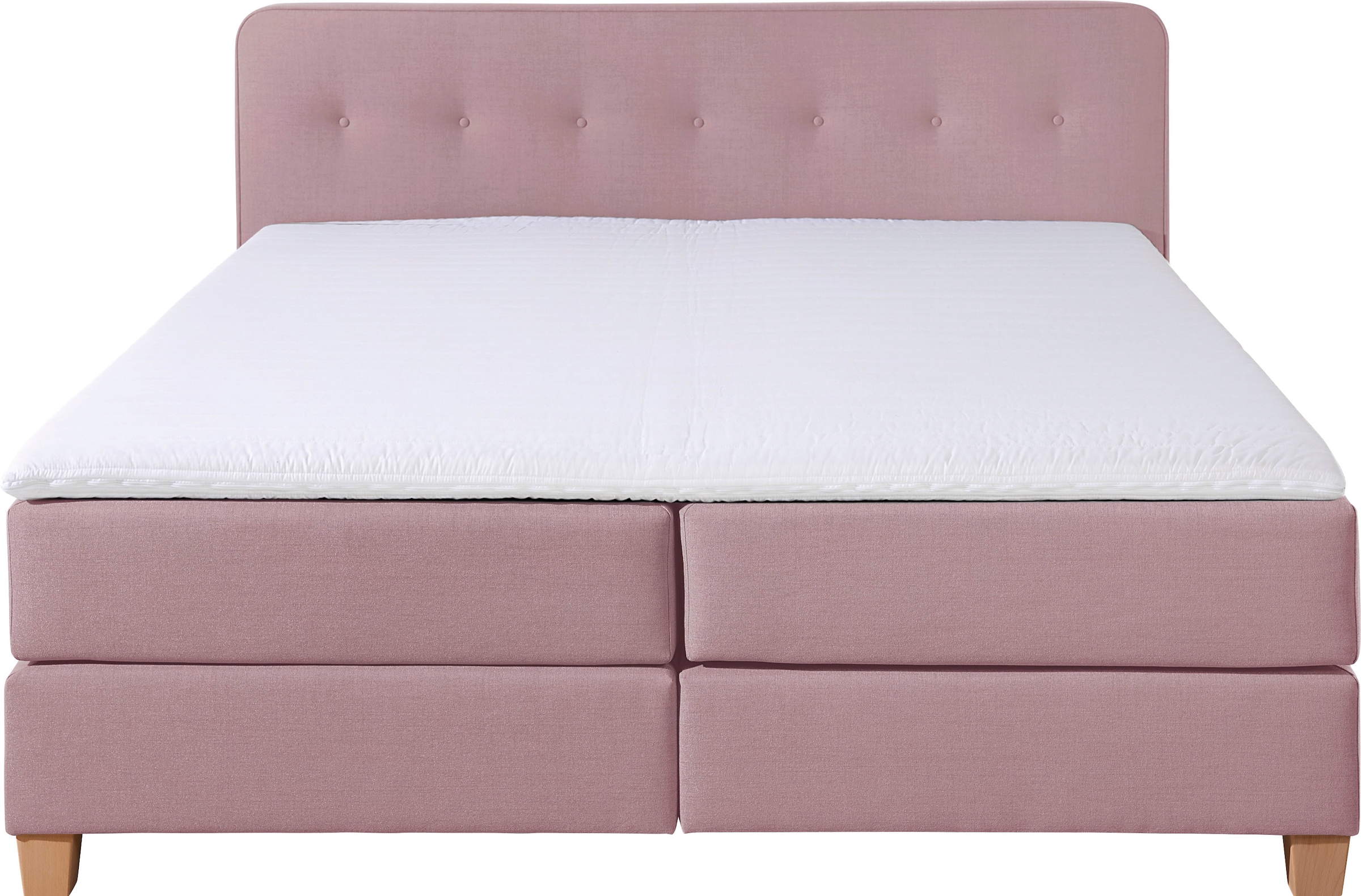 Home affaire Boxspringbett »Fargo«, in Überlänge 220 cm, mit Topper, 3 Ausführungen, 4, Breiten