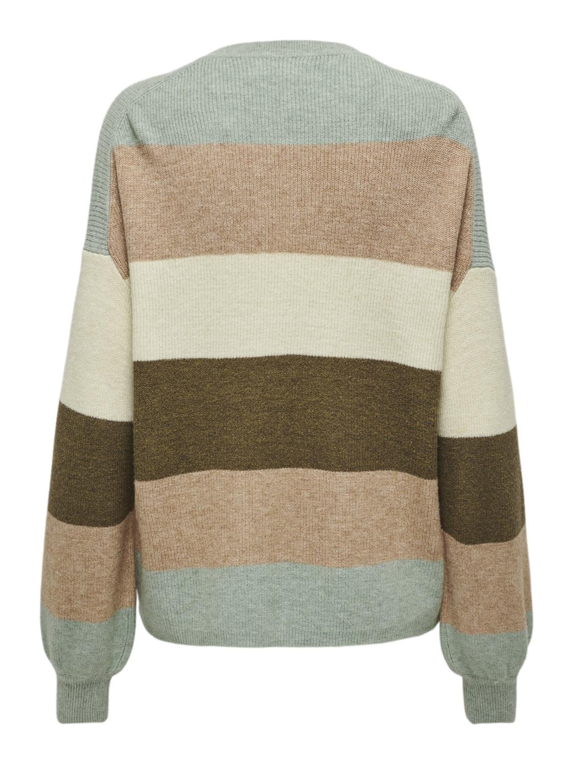 ONLY Strickpullover »ONLATIA L/S STRIPE PULLOVER KNT NOOS«, mit dem auffälligen Streifenmuster