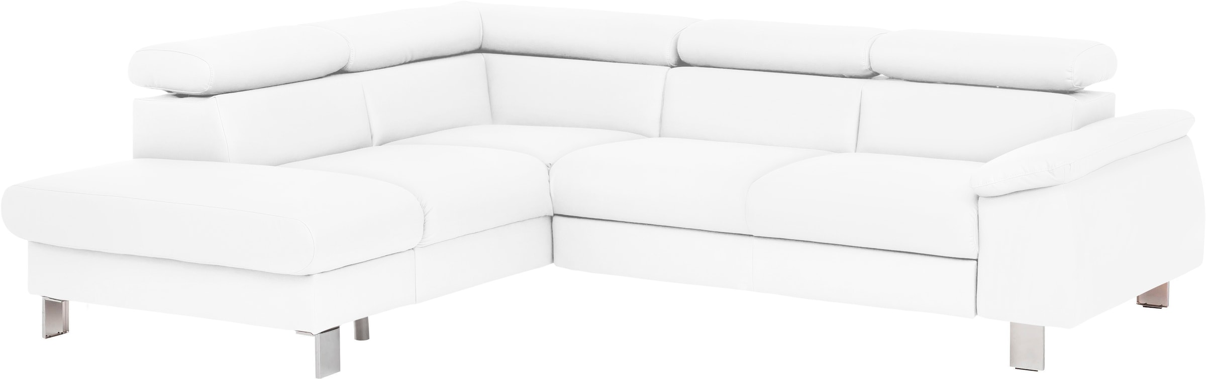 COTTA Ecksofa »Komaris L-Form, B: 249 cm« mit Kopfteilverstellung, optional günstig online kaufen