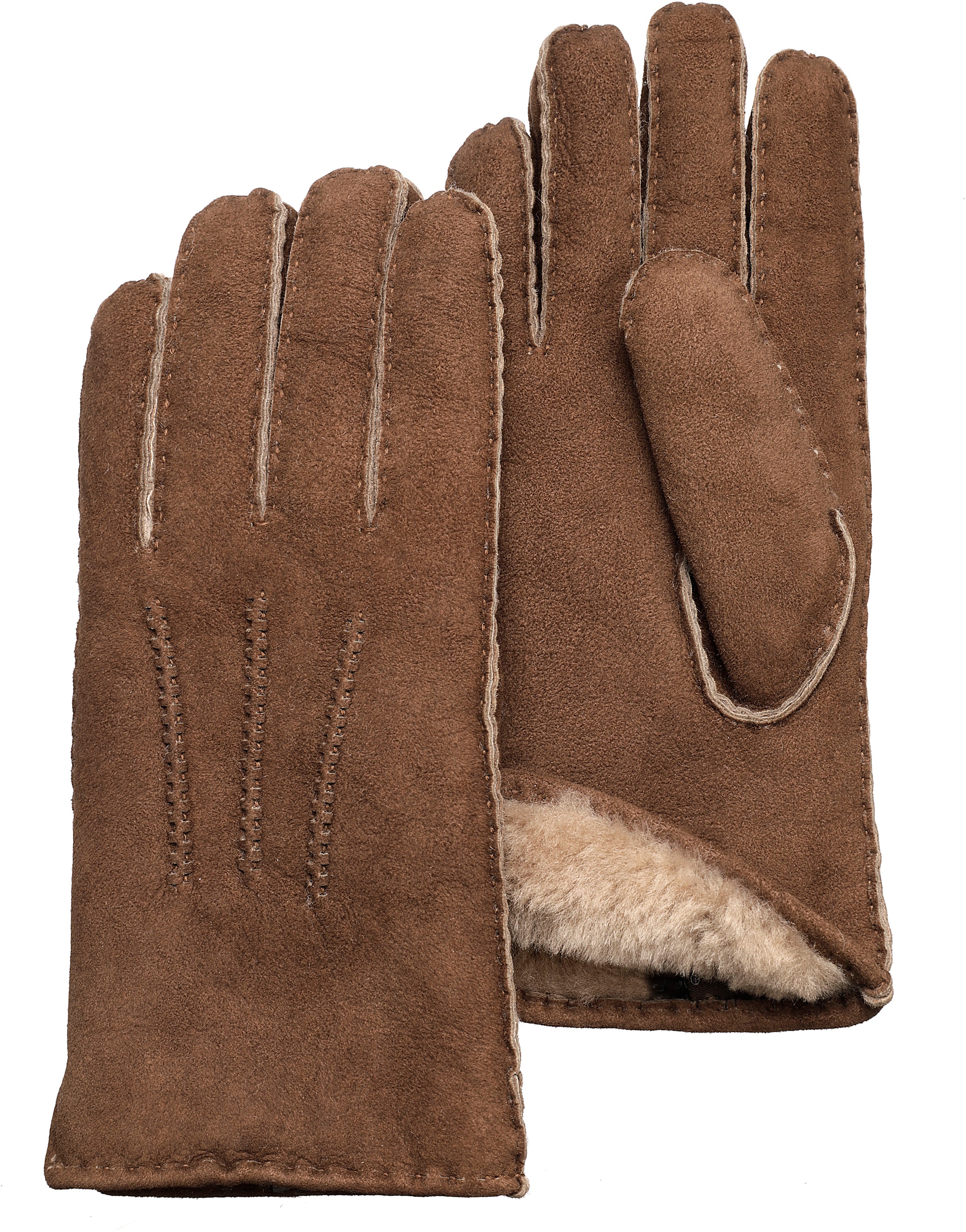 PEARLWOOD Lederhandschuhe tobacco